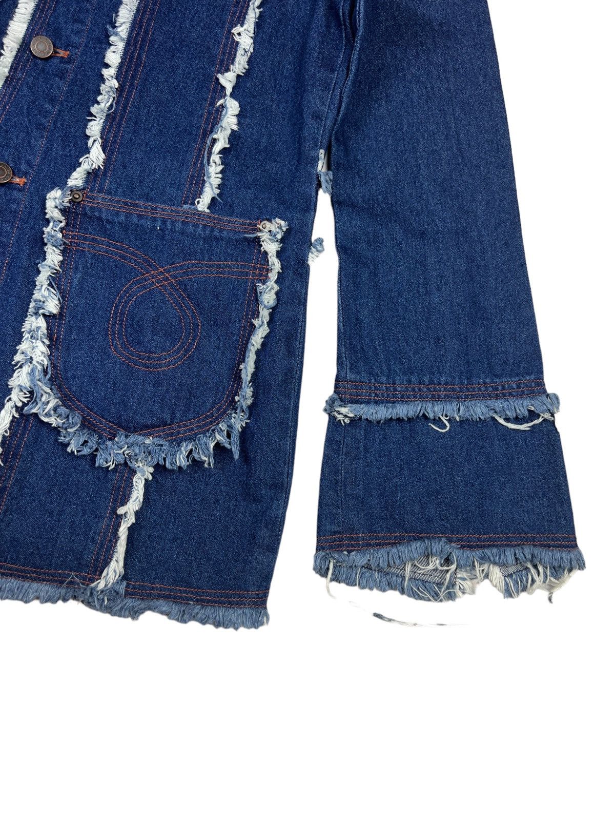 Japanese Brand Algonquins 🇯🇵 Hagi Denim Jacket Size M / US 6-8 / IT 42-44 - 4 Thumbnail