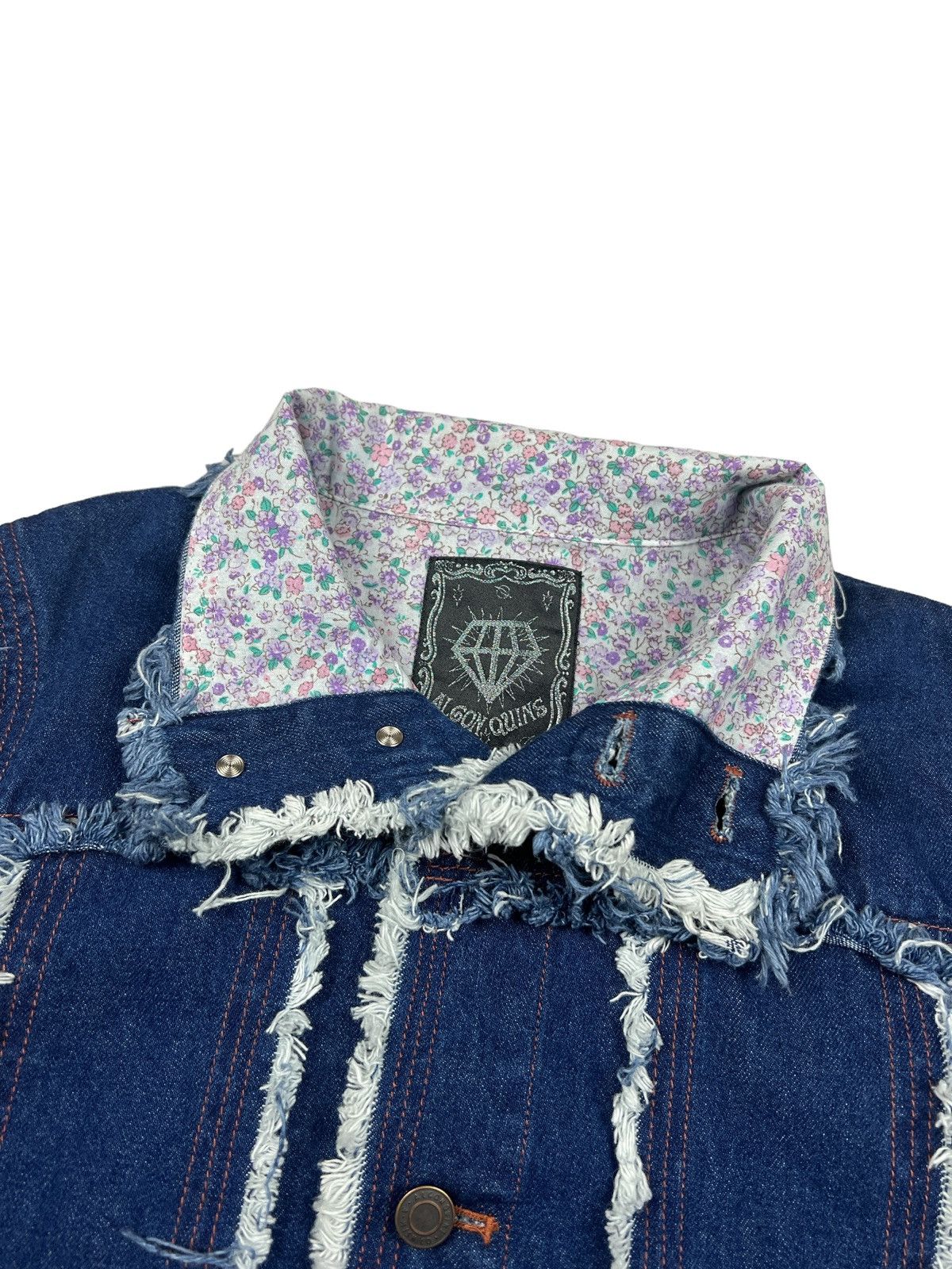 Japanese Brand Algonquins 🇯🇵 Hagi Denim Jacket Size M / US 6-8 / IT 42-44 - 14 Thumbnail