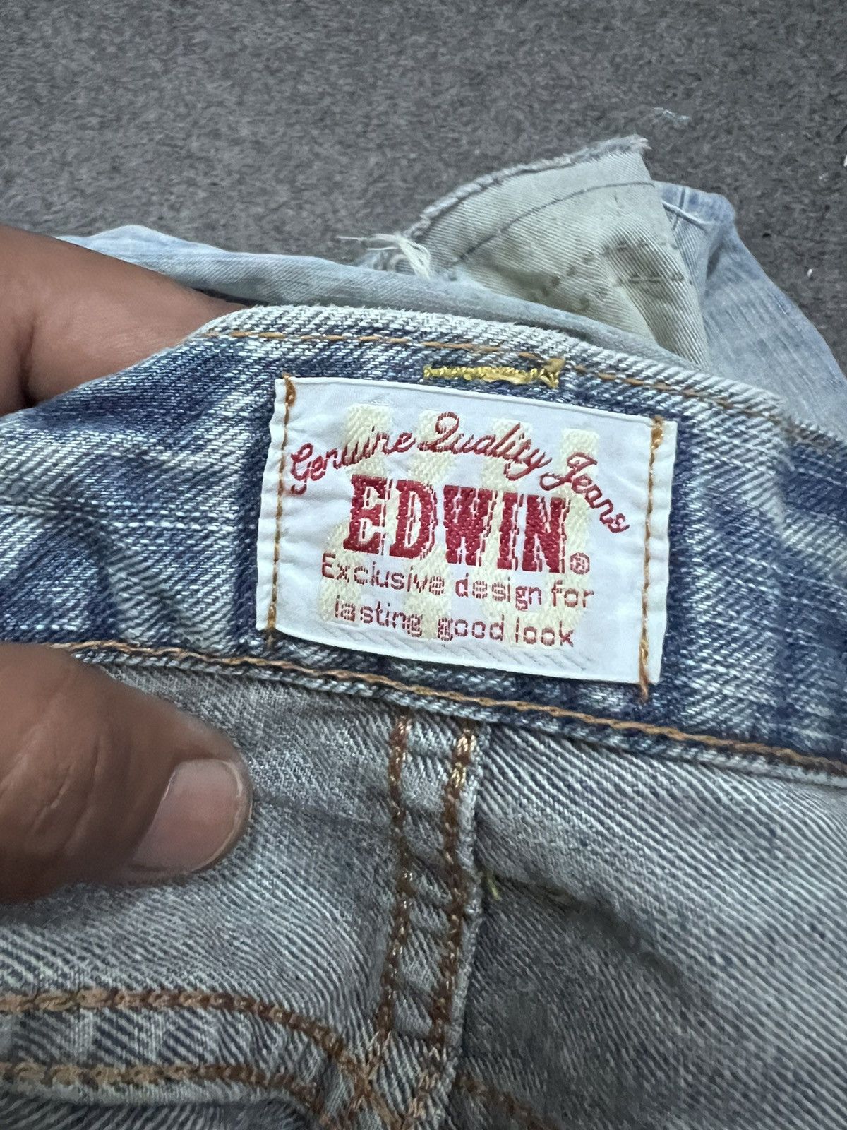 Japanese Brand × Vintage EDWIN RIPPED DISTRESSED DENIM PANT Size US 29 - 9 Thumbnail
