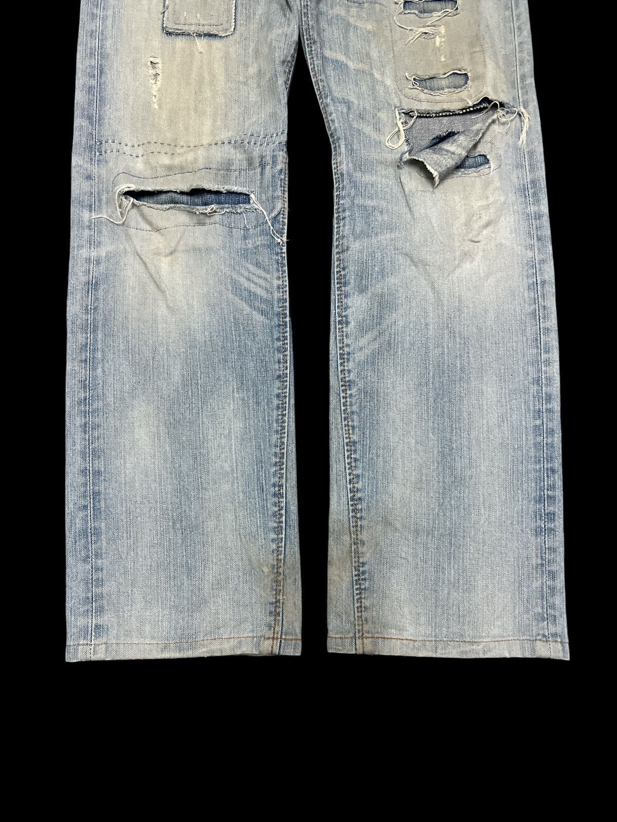 Japanese Brand × Vintage EDWIN RIPPED DISTRESSED DENIM PANT Size US 29 - 3 Thumbnail