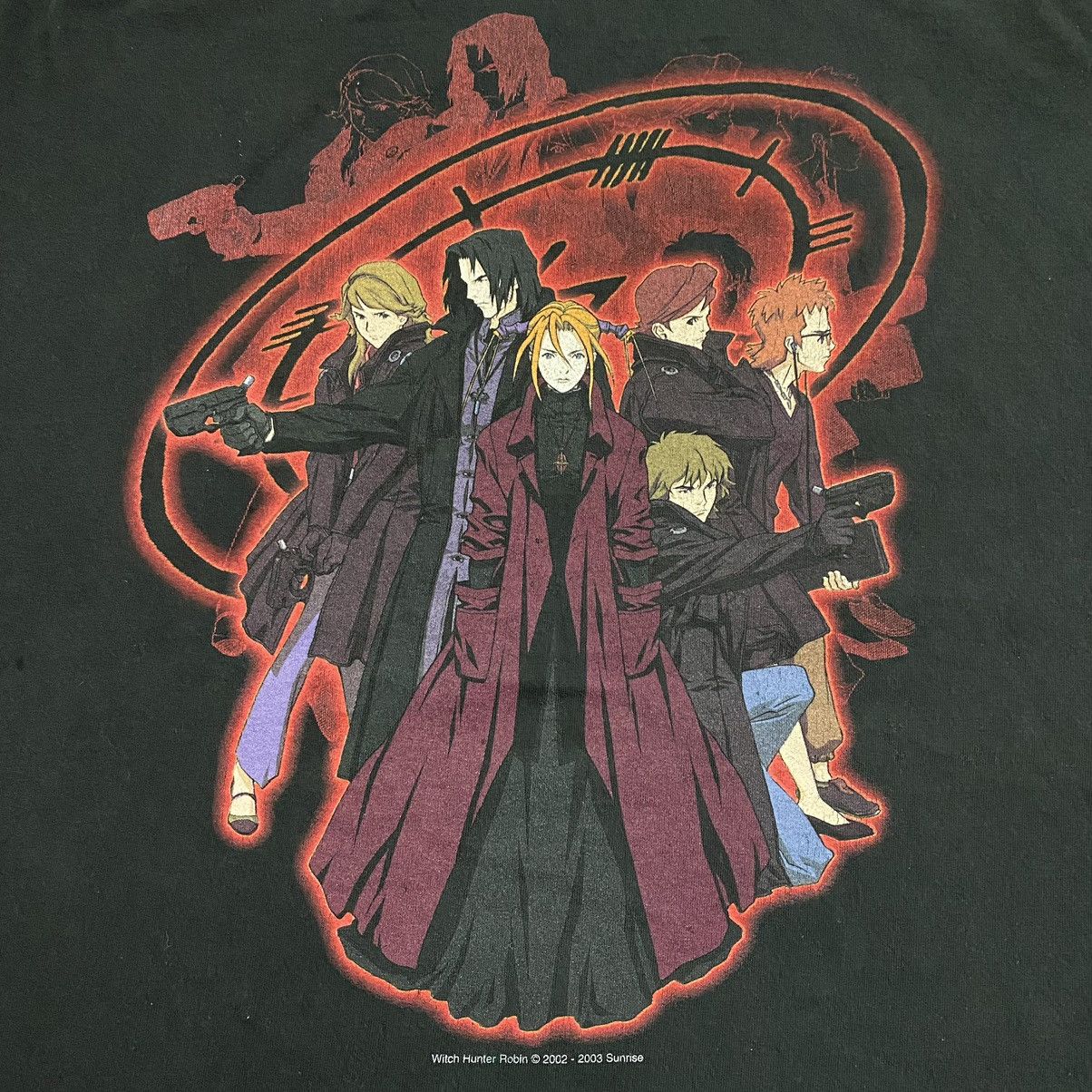 Anime VINTAGE Y2K WITCH HUNTER ROBIN T-SHIRT Size US XL / EU 56 / 4 - 6 Thumbnail