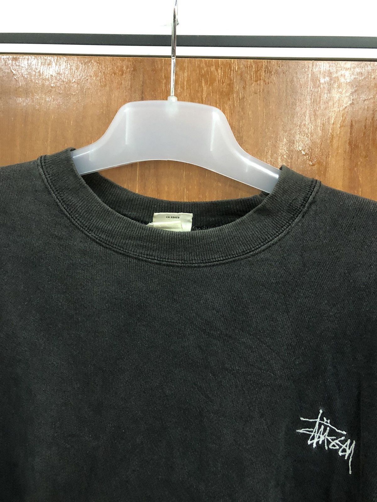 Stussy vintage stussy 90s sunfaded thrashed skate sweater black Size US XL / EU 56 / 4 - 2 Thumbnail