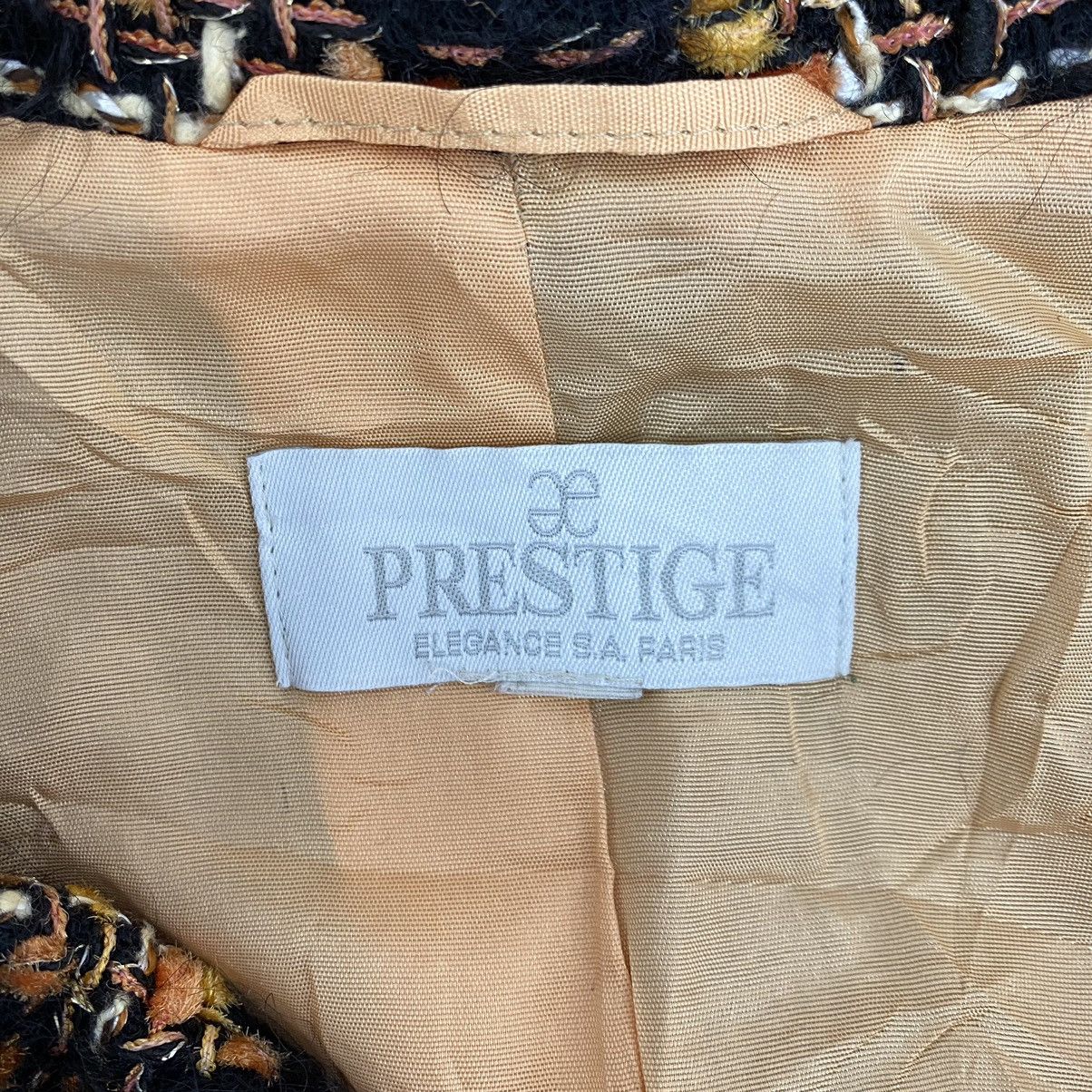 Vintage Vintage PRESTIGE ELEGANCE PARIS Check Tartan Long Tweed Coat Size S / US 4 / IT 40 - 4 Thumbnail