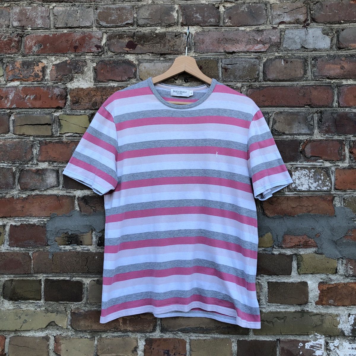 Vintage Yves Saint Laurent YSL Pour Homme T-Shirt Stripes M