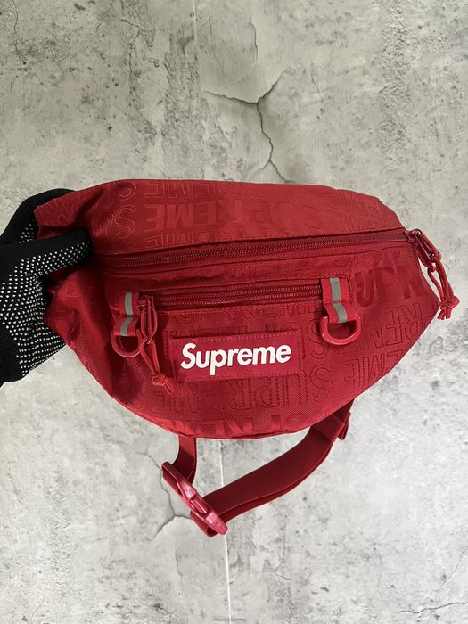 Supreme waist bag red ss19 online