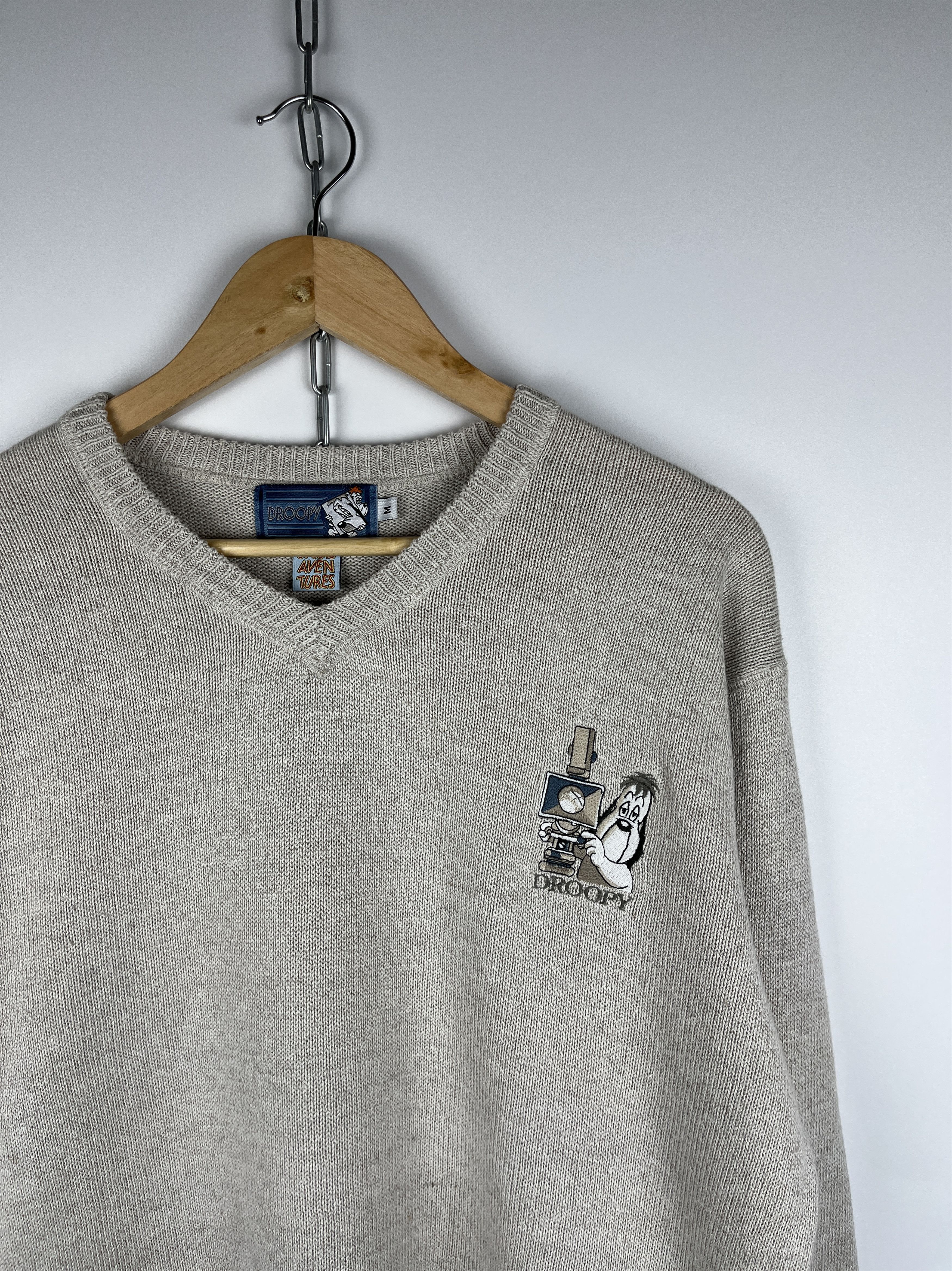 Cartoon Network 90's Droopy Cartoon Studio Adventures 1999 Rare Sweater Size US L / EU 52-54 / 3 - 1 Thumbnail