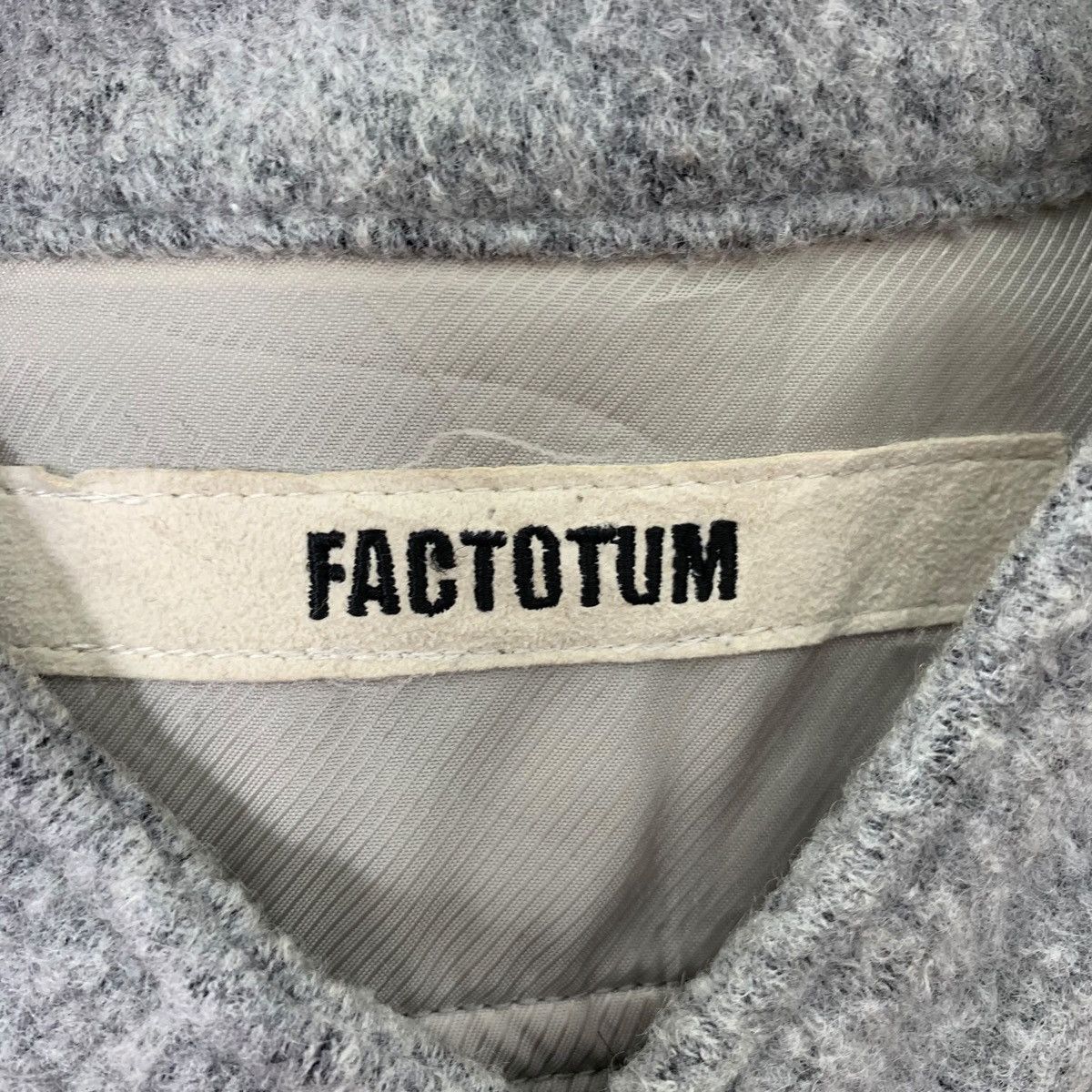 FACTOTUM Vintage Japanese Brand Factotum Wool Zipper Jacket Size US M / EU 48-50 / 2 - 6 Thumbnail