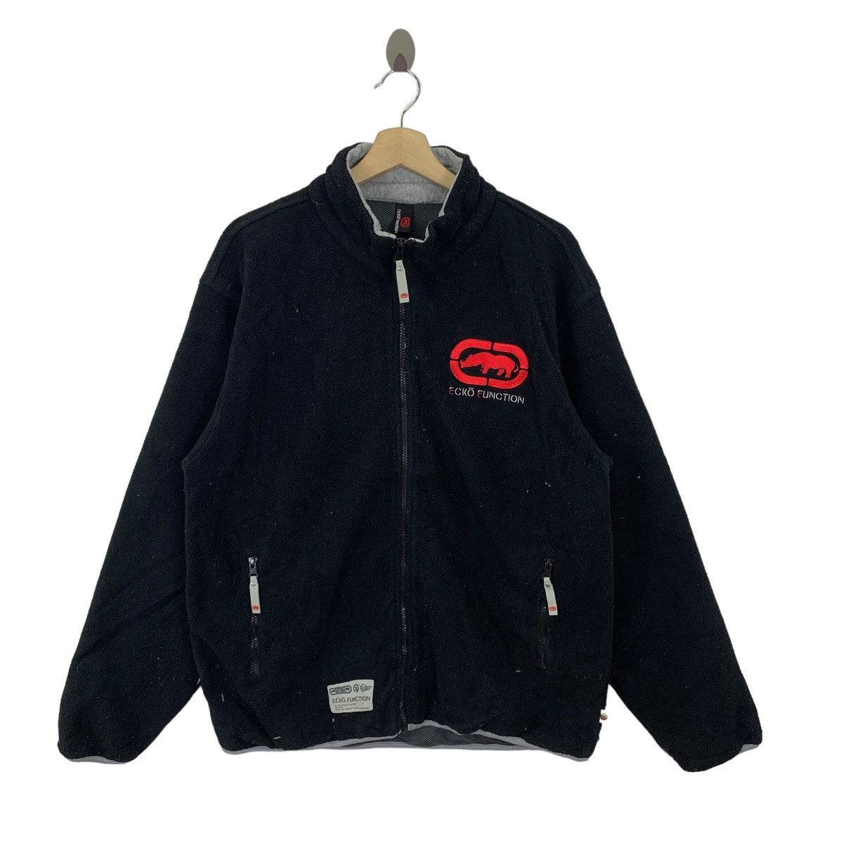 Vintage Vintage Ecko Function Fleece Zipper Jacket Size US L / EU 52-54 / 3 - 1 Thumbnail
