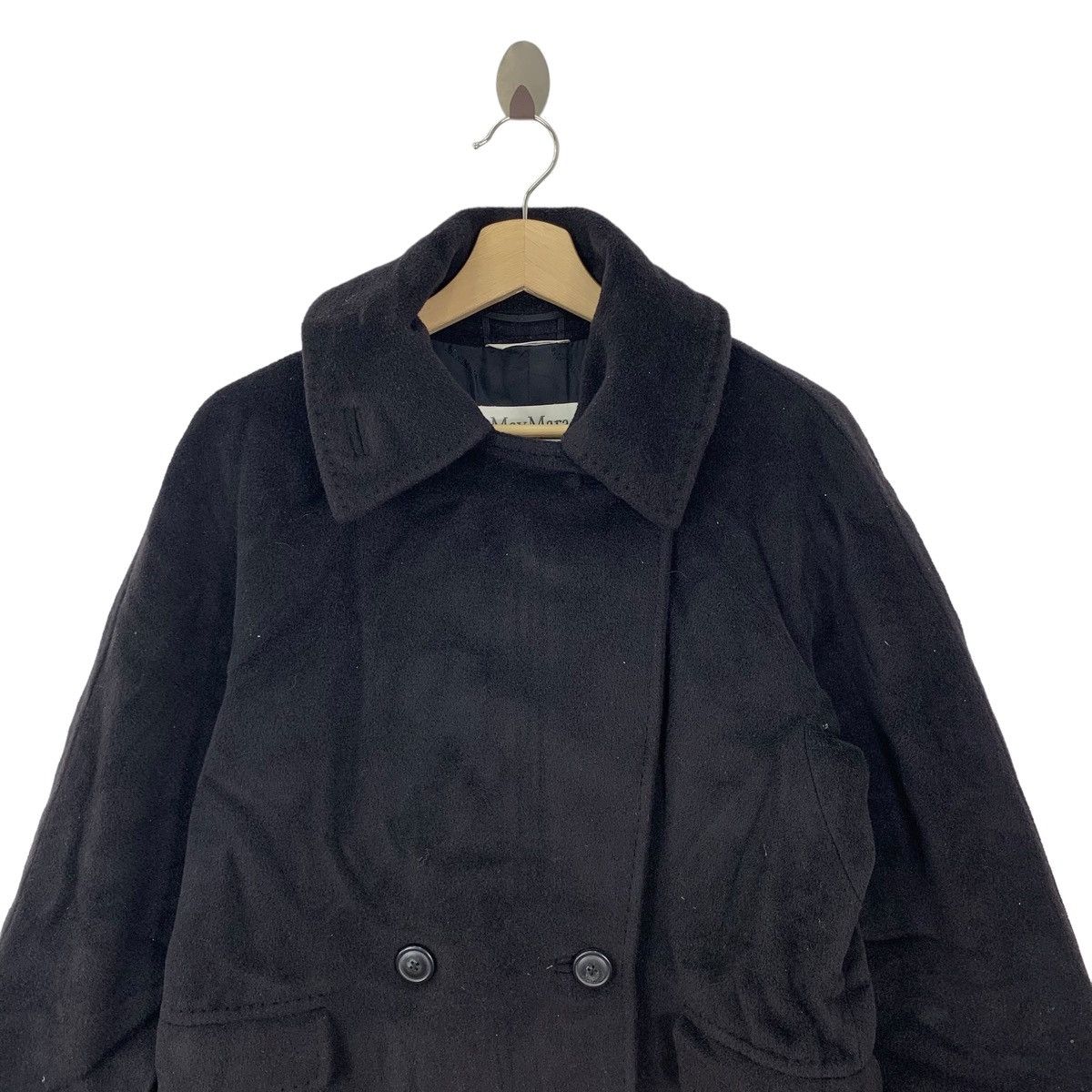 Max Mara Vintage Max Mara Designer Wool Long Coat Women Size M / US 6-8 / IT 42-44 - 2 Thumbnail
