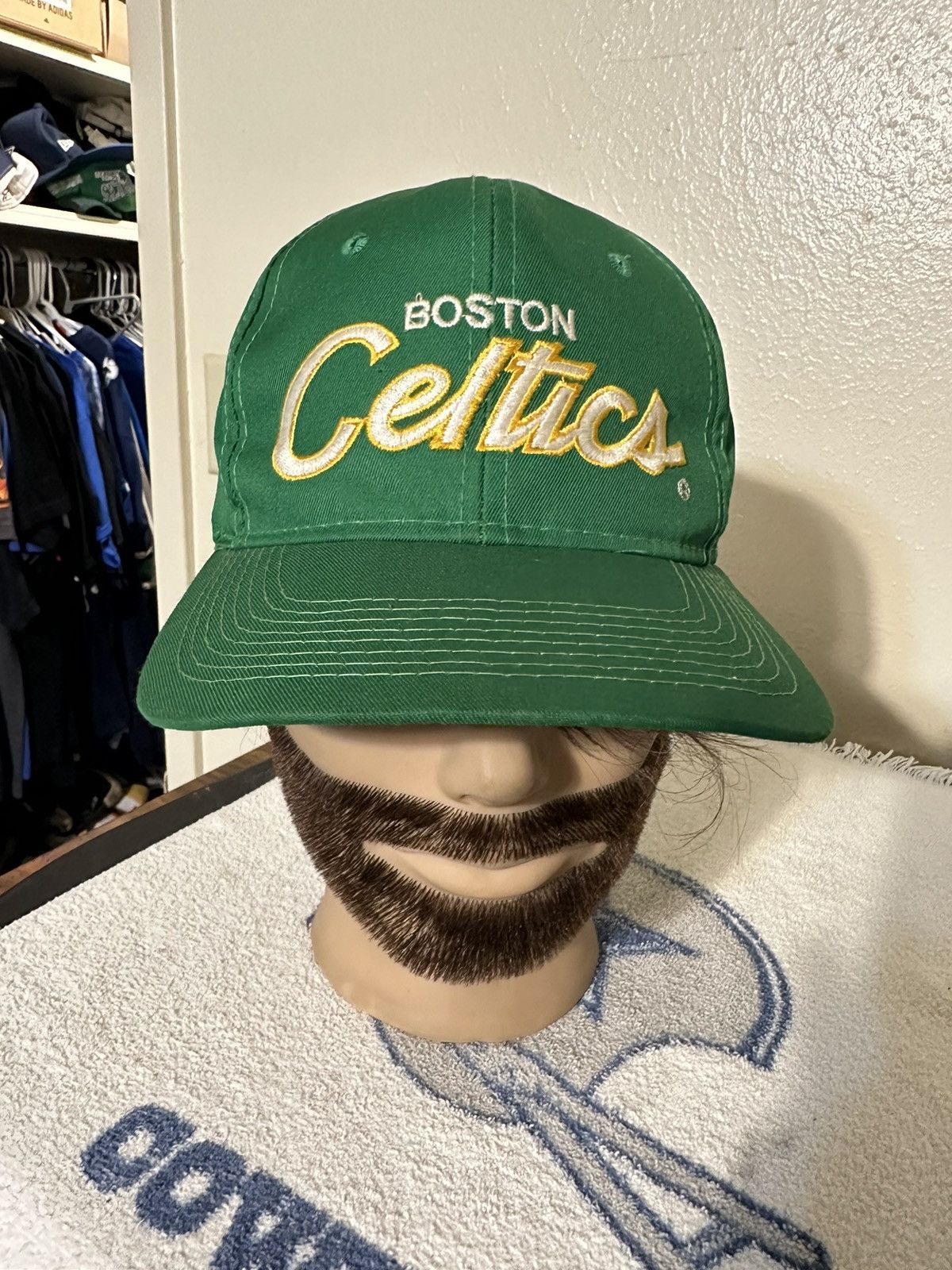 Vintage Boston Celtics “yellow Highlight” hat 90s