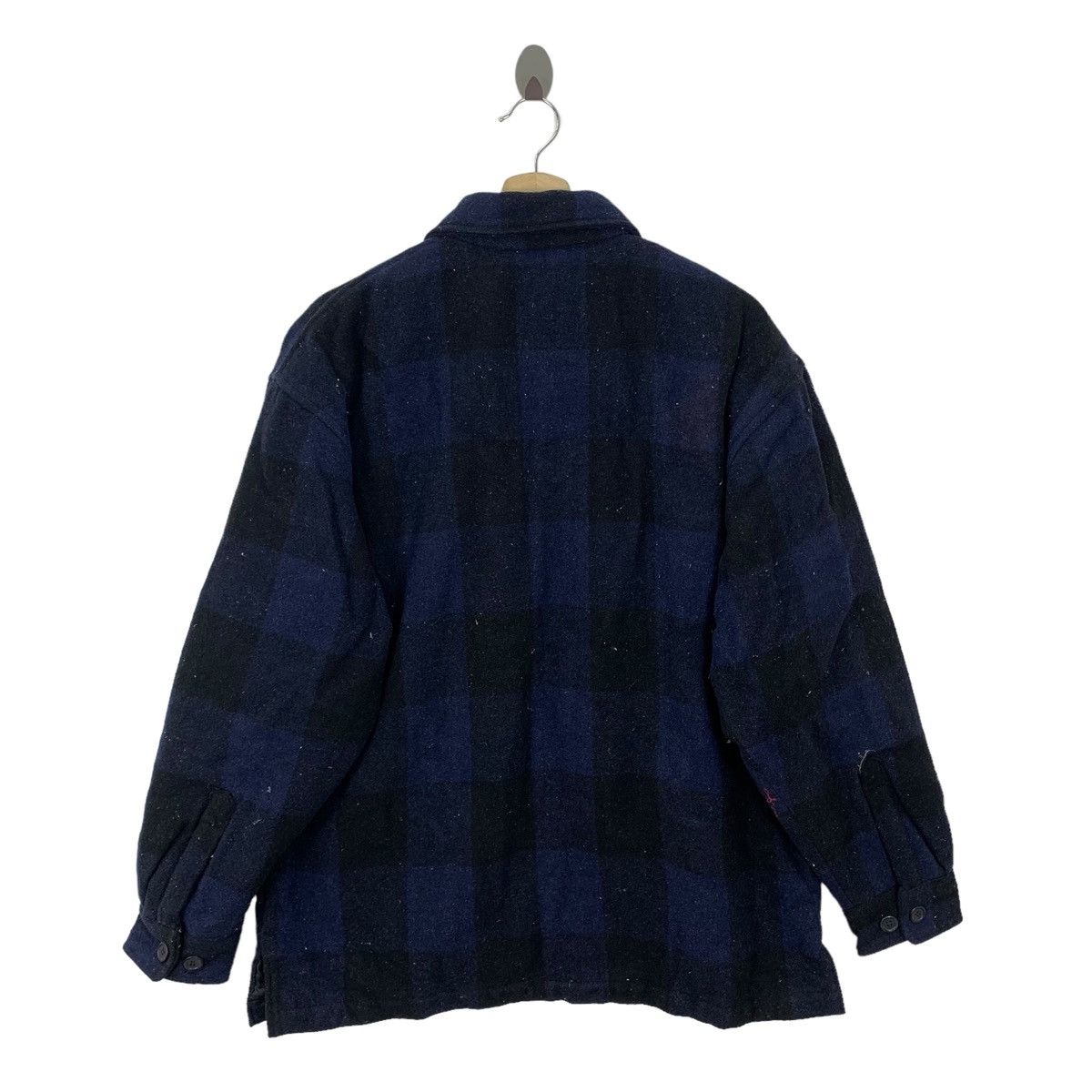 Designer × Vintage Vintage 90s Fellow Tartan Plaid Wool Zipper Jacket Size US L / EU 52-54 / 3 - 5 Thumbnail