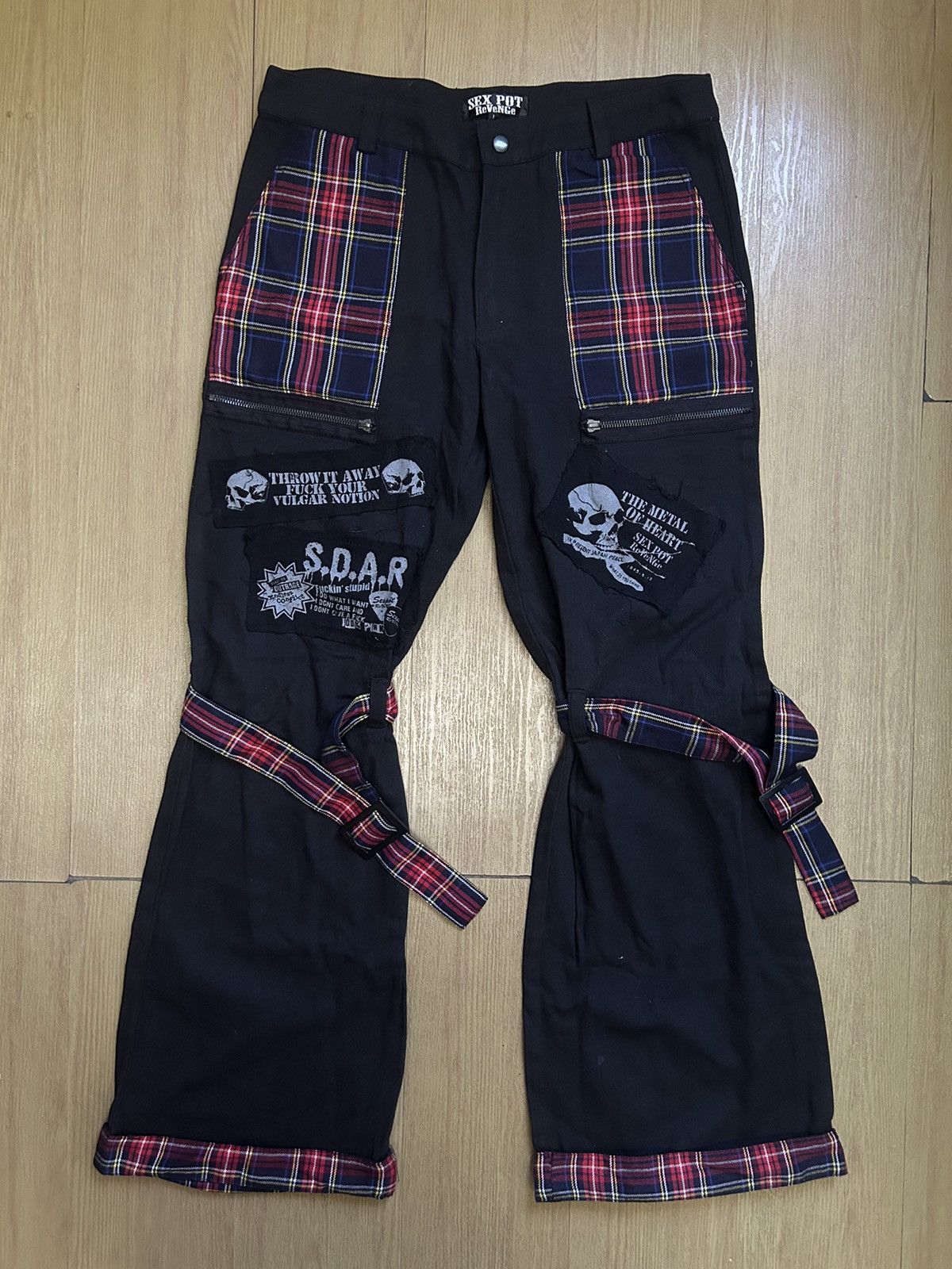 20471120 Sex Pot Revenge Bondage Pants Size US 32 / EU 48 - 1 Thumbnail
