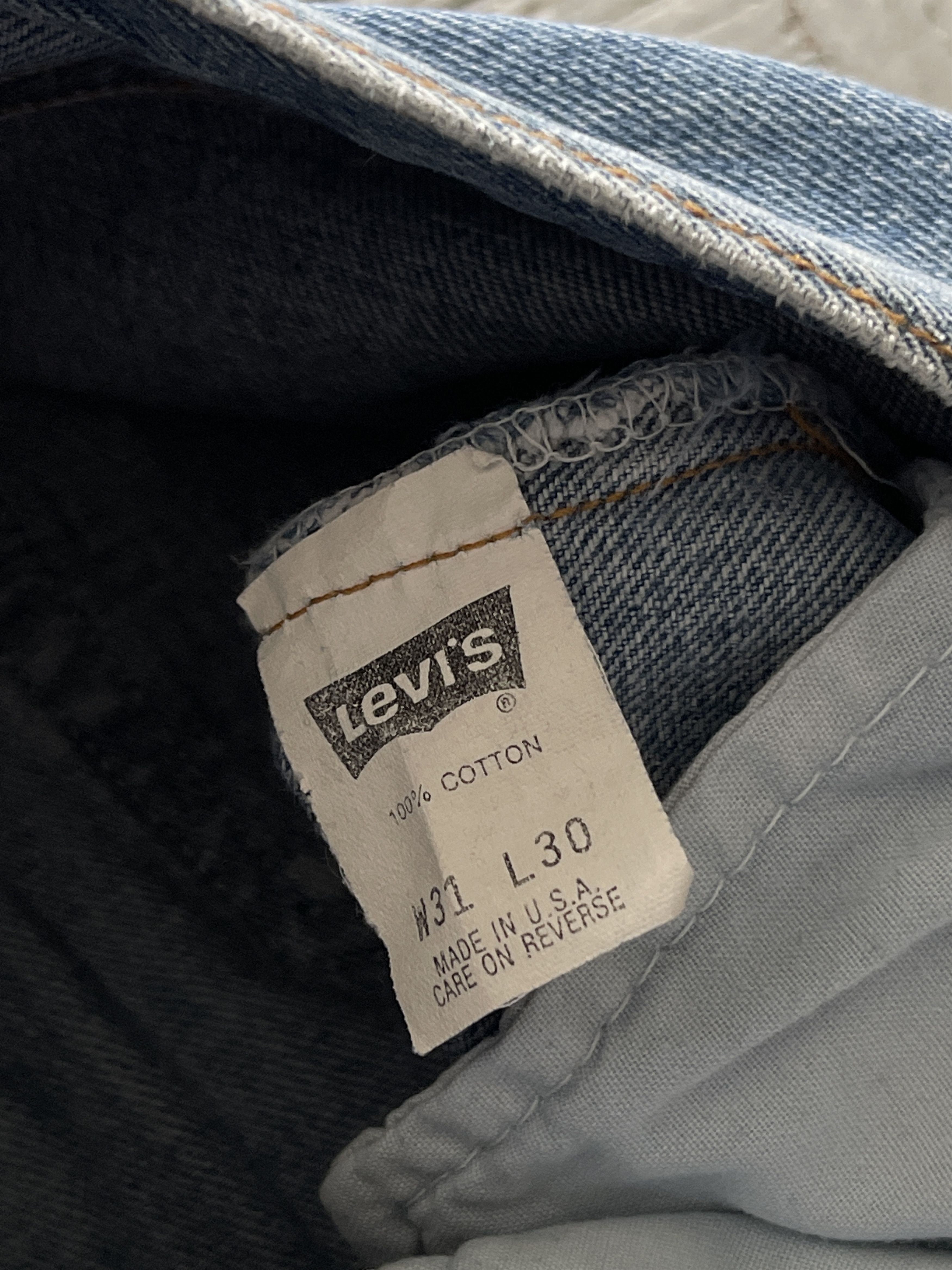 Levi's × Vintage Vintage 90s Levi's 501 Washed Blue Denim Jeans Size US 31 - 6 Thumbnail