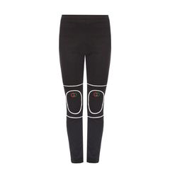 Embroidered Jersey Stirrup Leggings