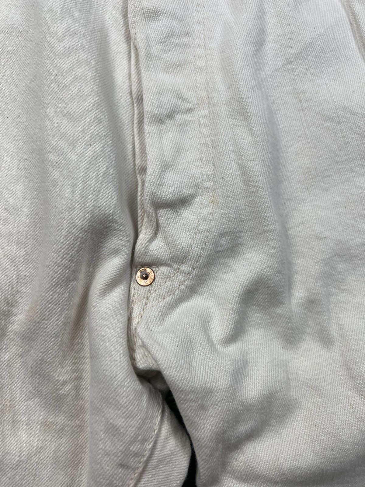 Japanese Brand (J301) EVISU - white jeans non selvedge daicock big logo Size US 34 / EU 50 - 12 Thumbnail