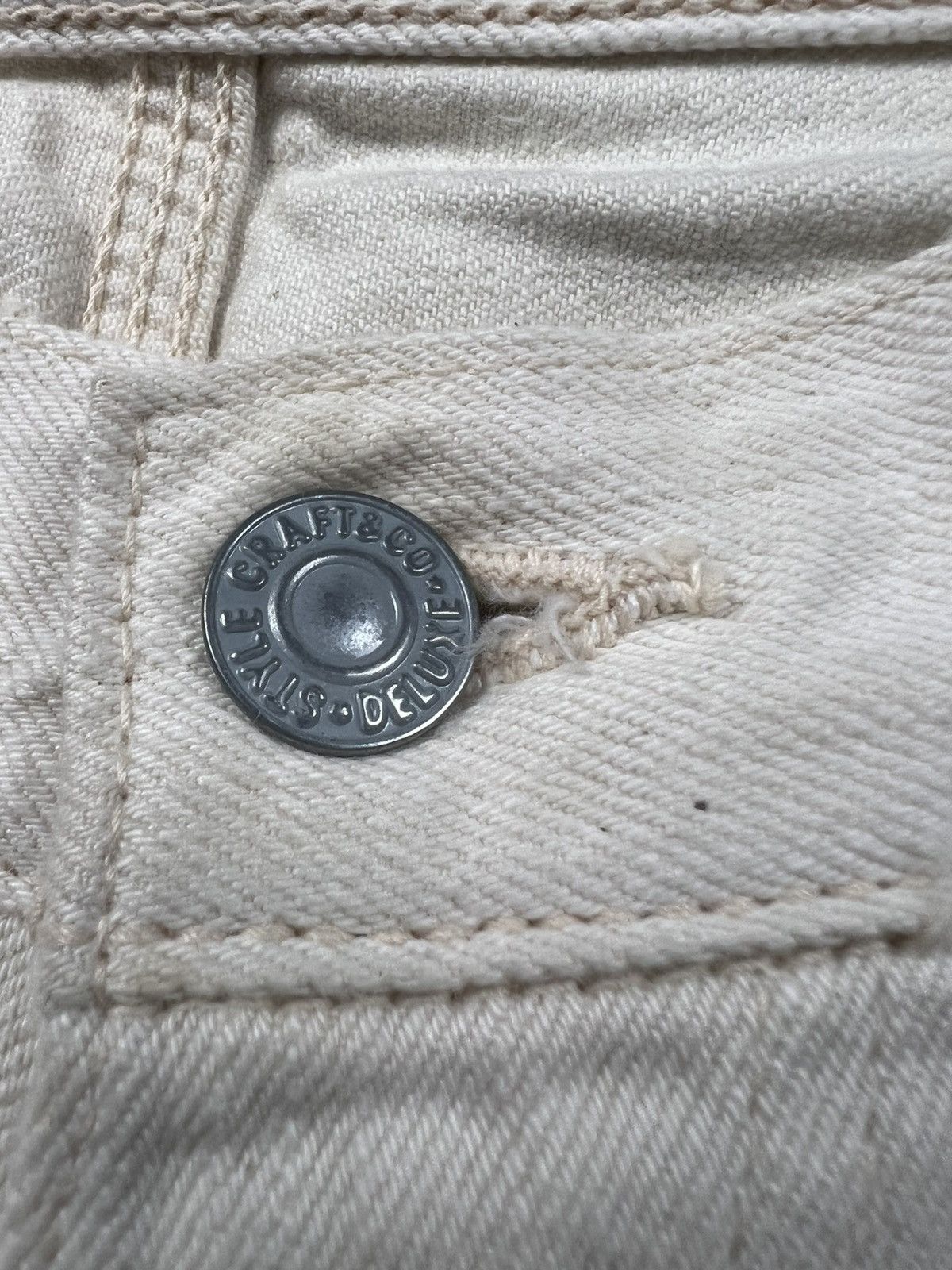 Japanese Brand (J301) EVISU - white jeans non selvedge daicock big logo Size US 34 / EU 50 - 13 Thumbnail