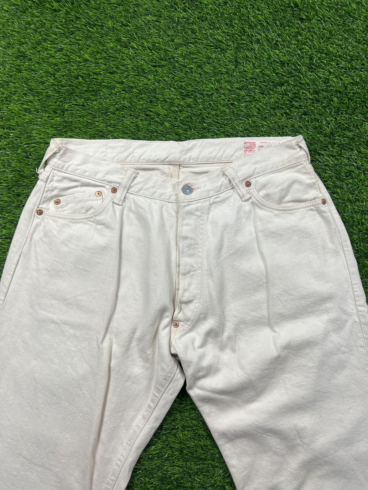 Japanese Brand (J301) EVISU - white jeans non selvedge daicock big logo Size US 34 / EU 50 - 10 Thumbnail