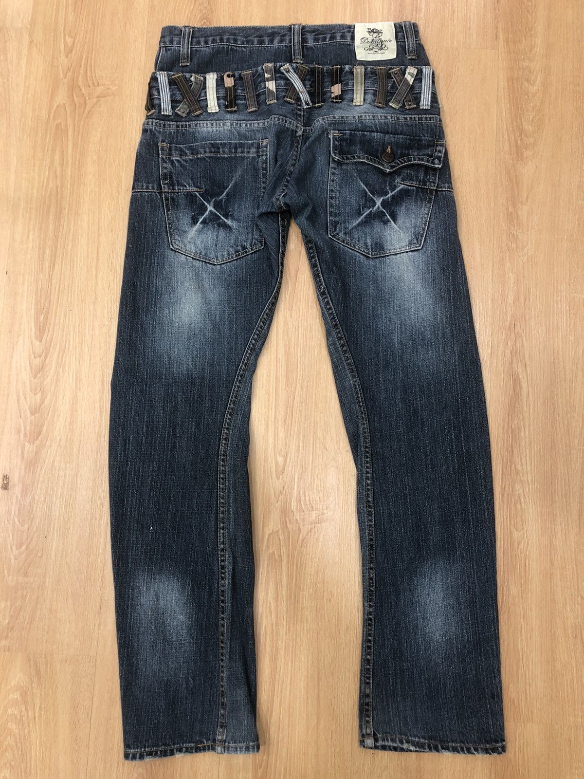 Hysteric Glamour Dominate Handcrafted Double Waist Distressed Denim Size US 30 / EU 46 - 2 Thumbnail