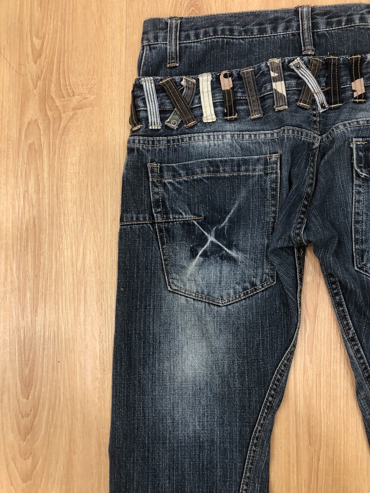 Hysteric Glamour Dominate Handcrafted Double Waist Distressed Denim Size US 30 / EU 46 - 9 Thumbnail