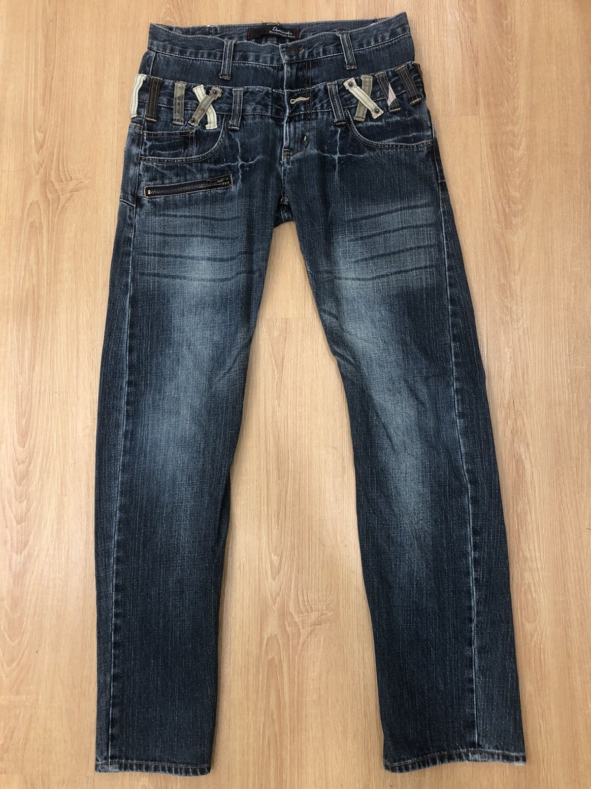 Hysteric Glamour Dominate Handcrafted Double Waist Distressed Denim Size US 30 / EU 46 - 1 Thumbnail