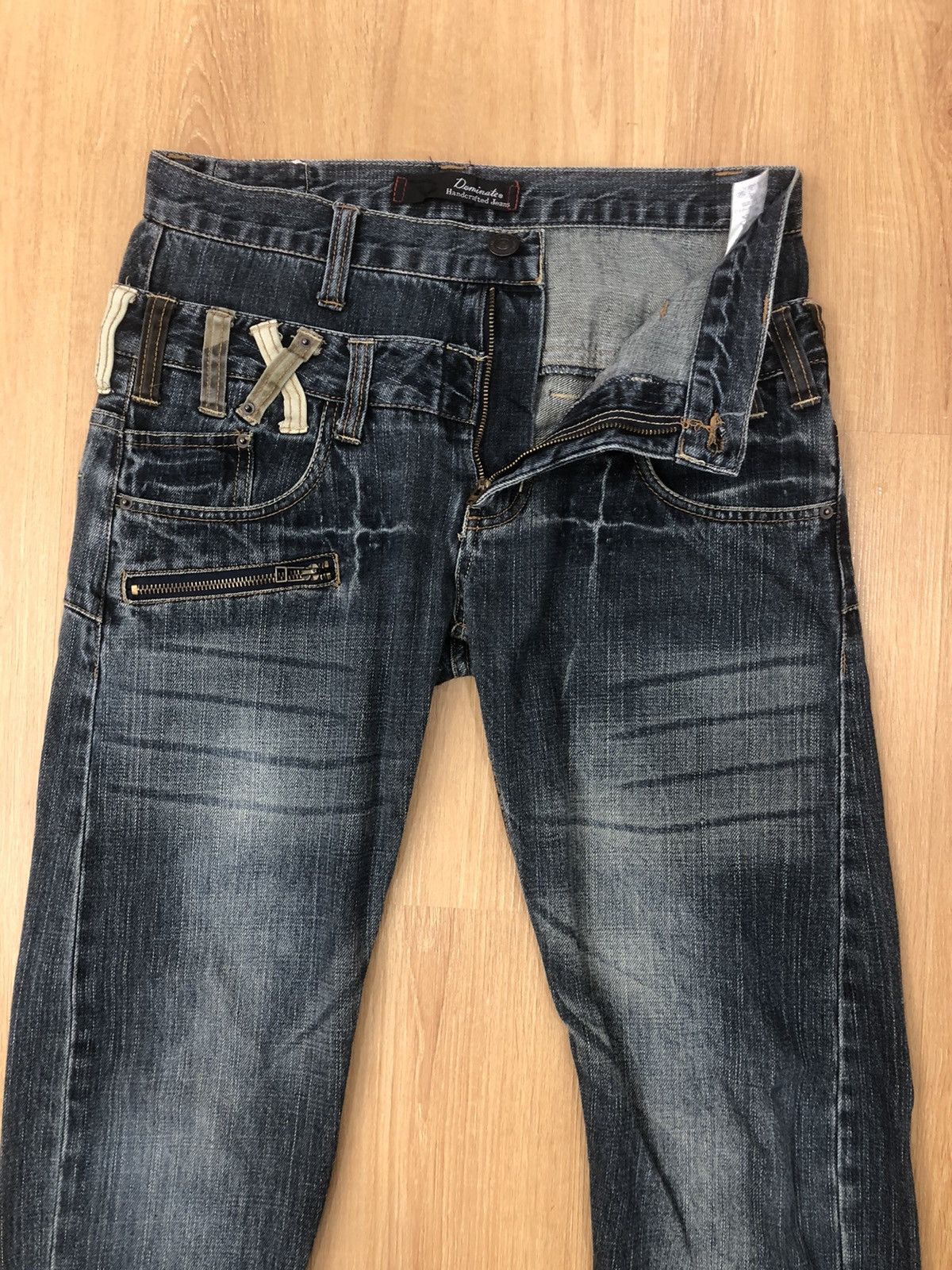 Hysteric Glamour Dominate Handcrafted Double Waist Distressed Denim Size US 30 / EU 46 - 3 Thumbnail