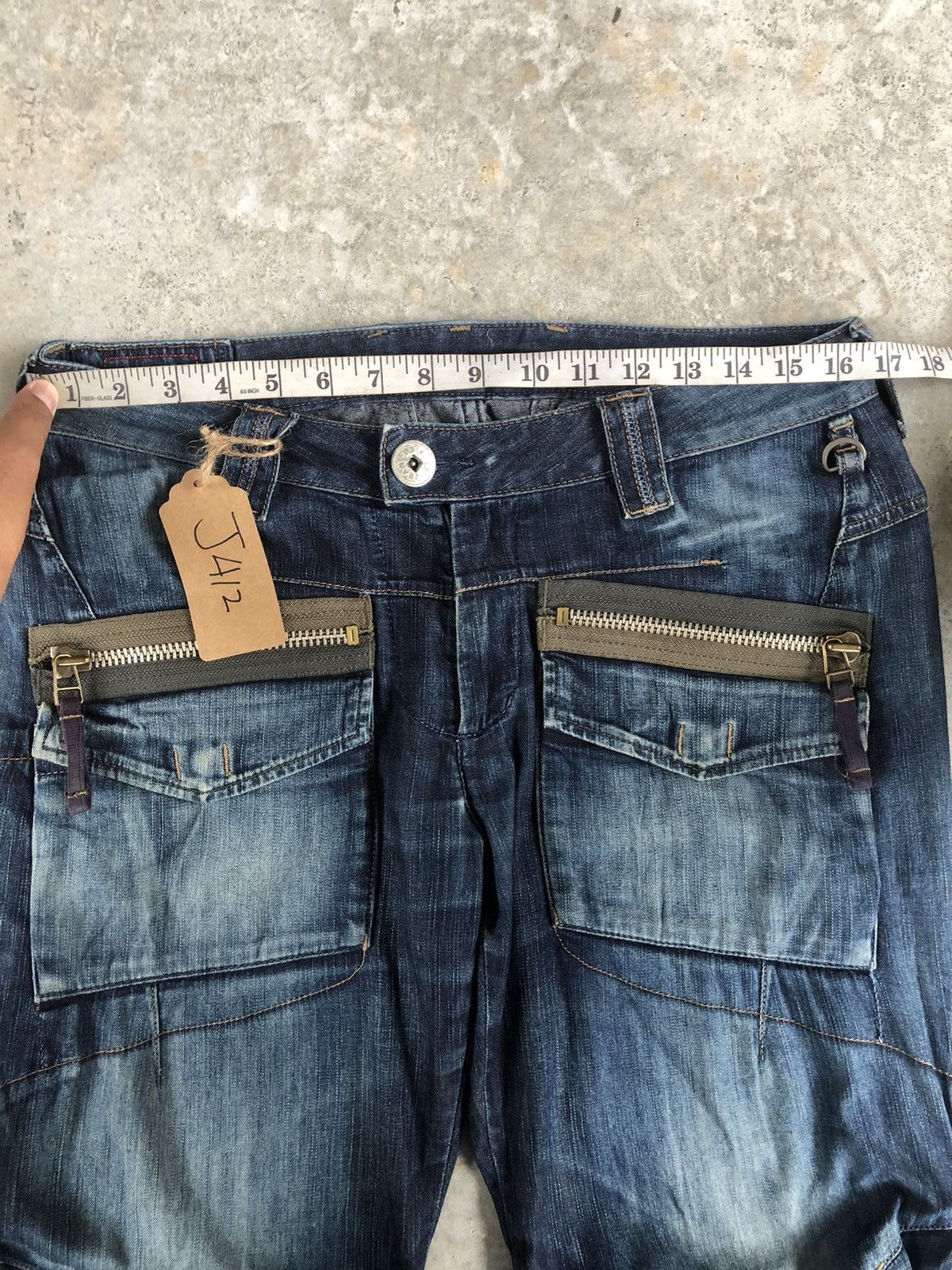Marithe + Francois Girbaud Marithe Francois Girbaud Distressed Jeans Cargo Pants Size US 33 - 17 Thumbnail