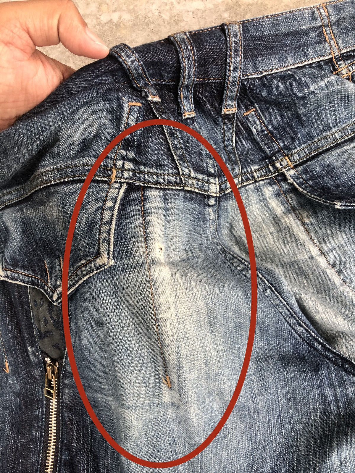 Marithe + Francois Girbaud Marithe Francois Girbaud Distressed Jeans Cargo Pants Size US 33 - 15 Thumbnail