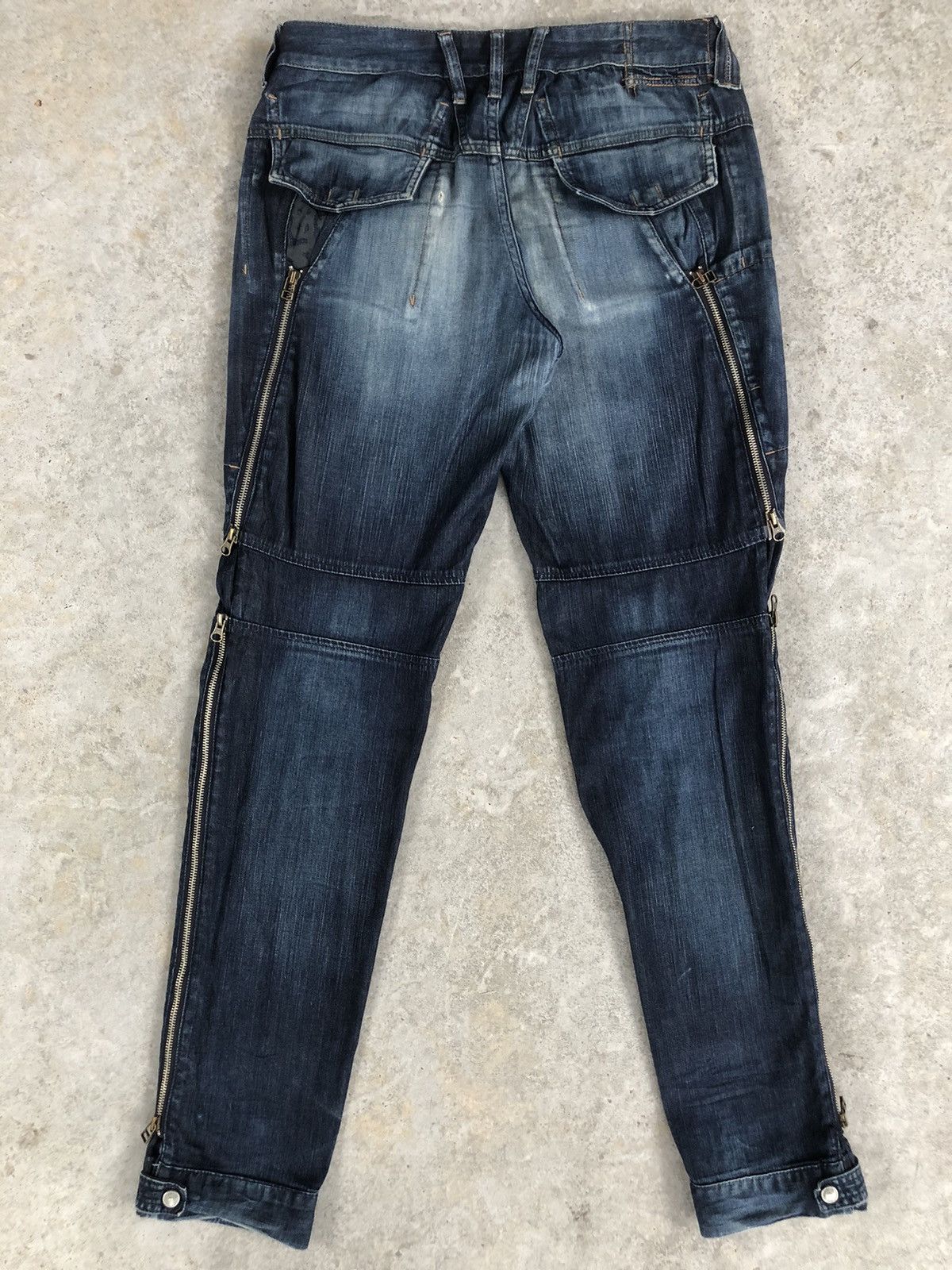 Marithe + Francois Girbaud Marithe Francois Girbaud Distressed Jeans Cargo Pants Size US 33 - 2 Thumbnail