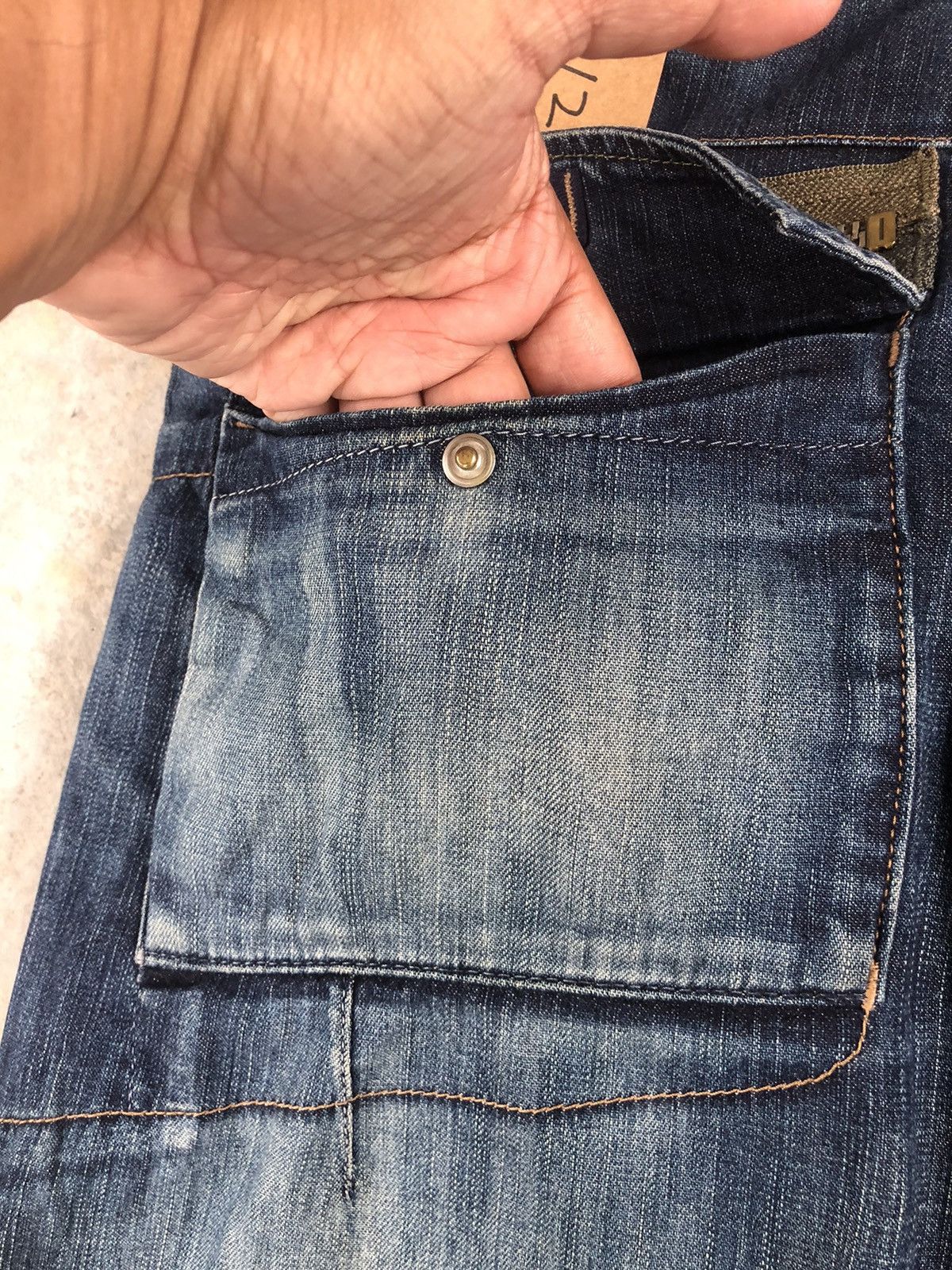 Marithe + Francois Girbaud Marithe Francois Girbaud Distressed Jeans Cargo Pants Size US 33 - 13 Thumbnail