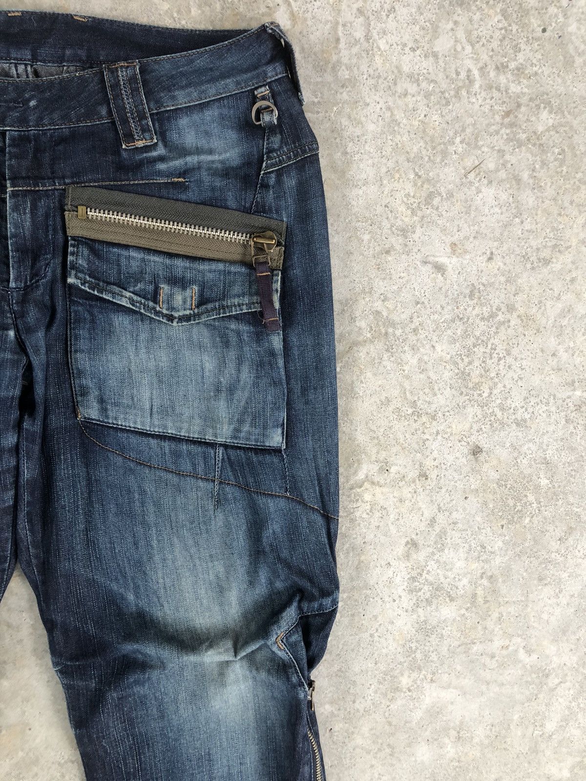 Marithe + Francois Girbaud Marithe Francois Girbaud Distressed Jeans Cargo Pants Size US 33 - 5 Thumbnail