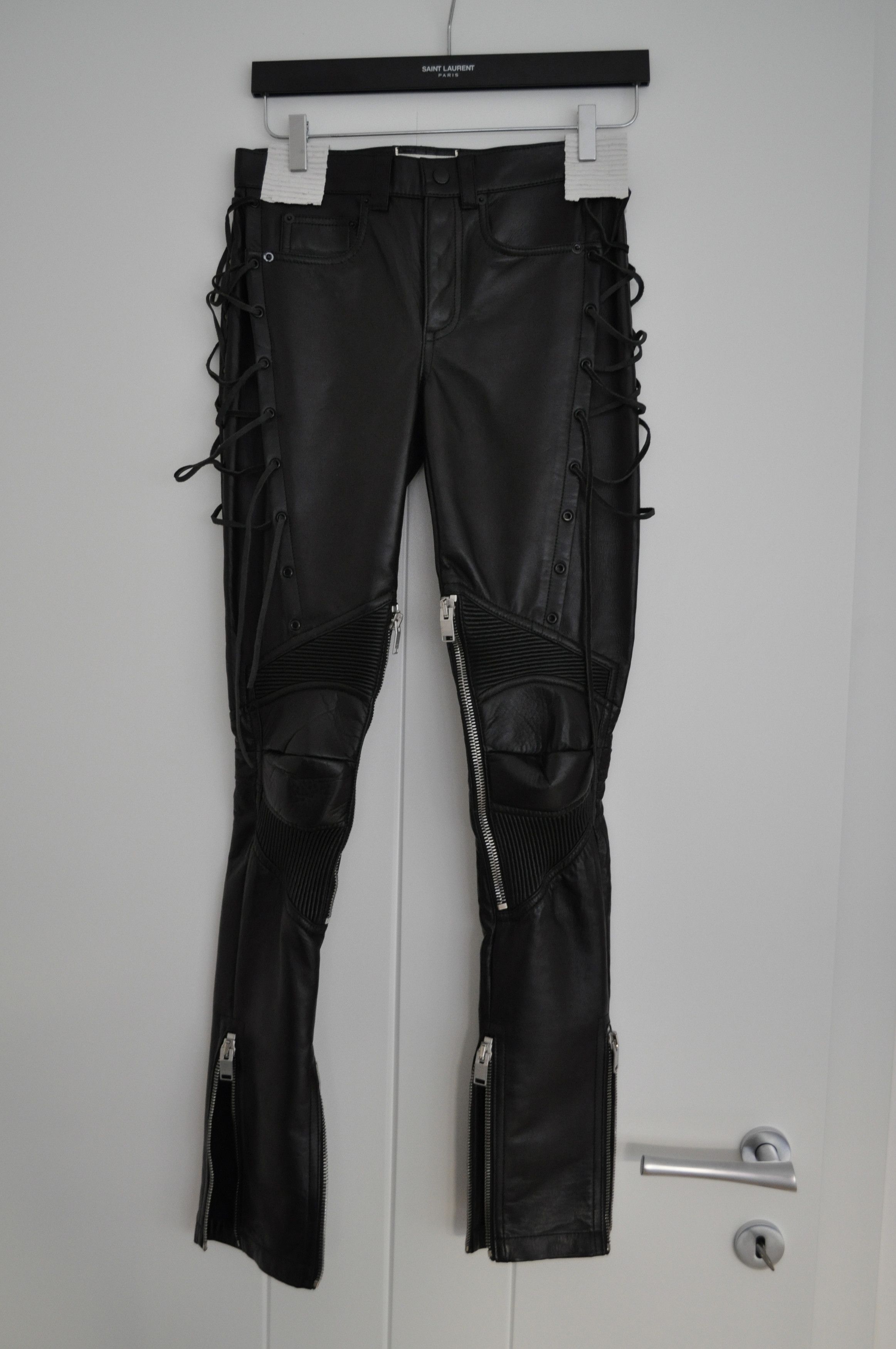 fw13 rare leather biker pants