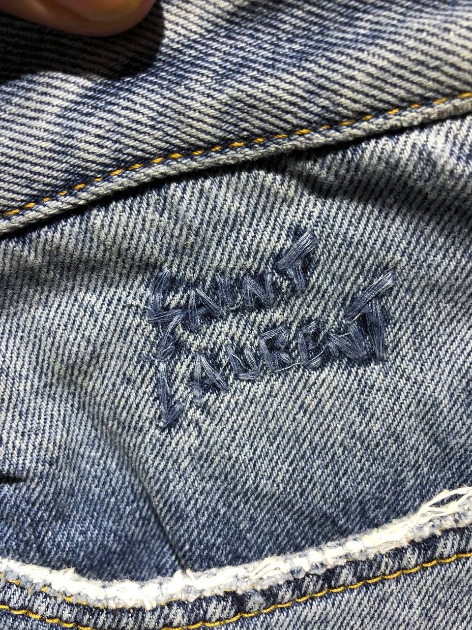 Saint Laurent Paris Saint Laurent Paris Knee Ripped Denim pants Size US 31 - 8 Thumbnail