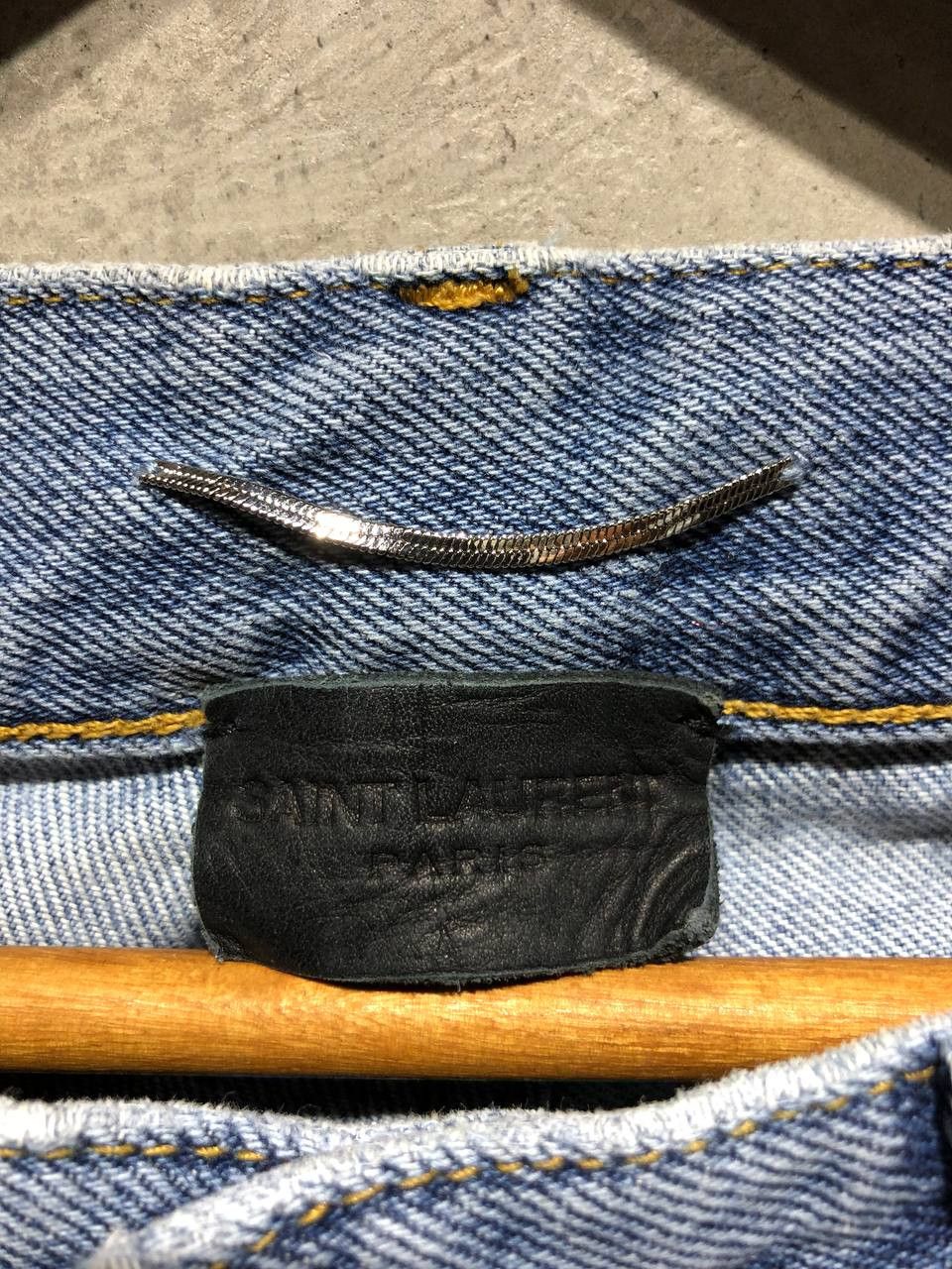 Saint Laurent Paris Saint Laurent Paris Knee Ripped Denim pants Size US 31 - 12 Thumbnail