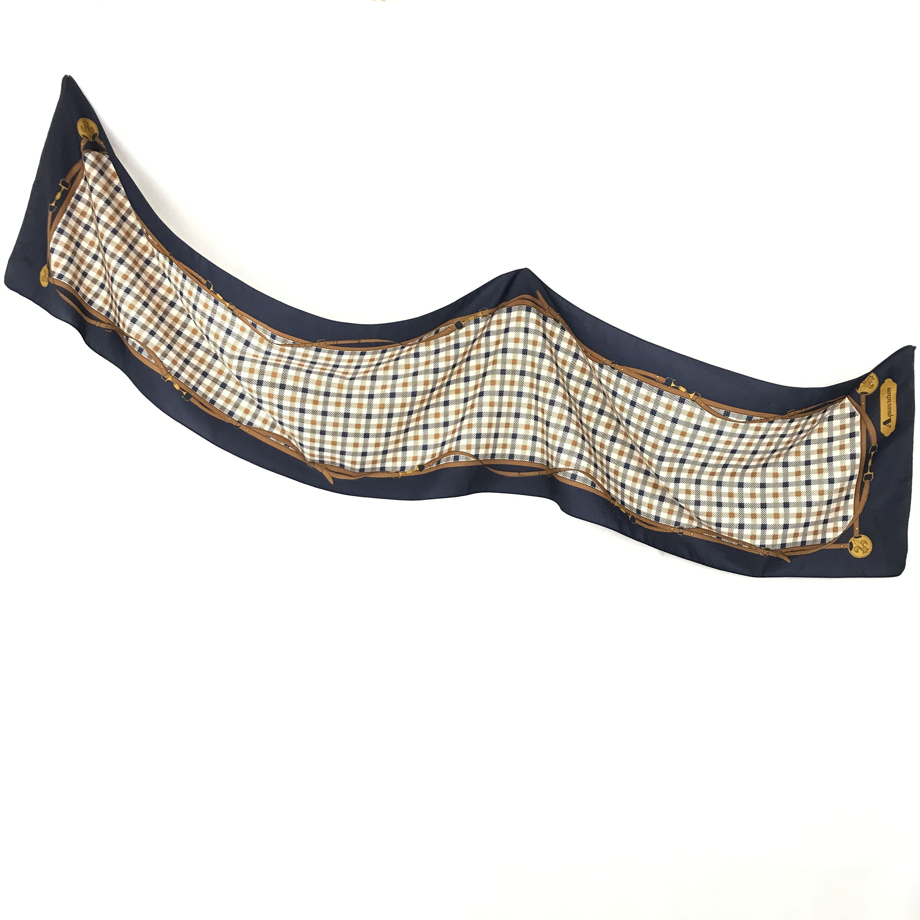 Vintage Aquascutum Polyester Shawl