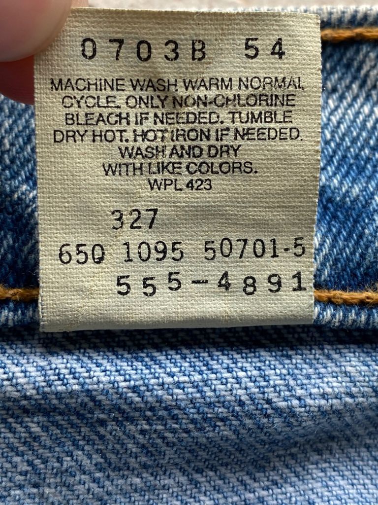 Levi's × Vintage Light Wash Vintage Levi's Jeans Made in USA 36x32 Denim Size US 36 / EU 52 - 8 Thumbnail