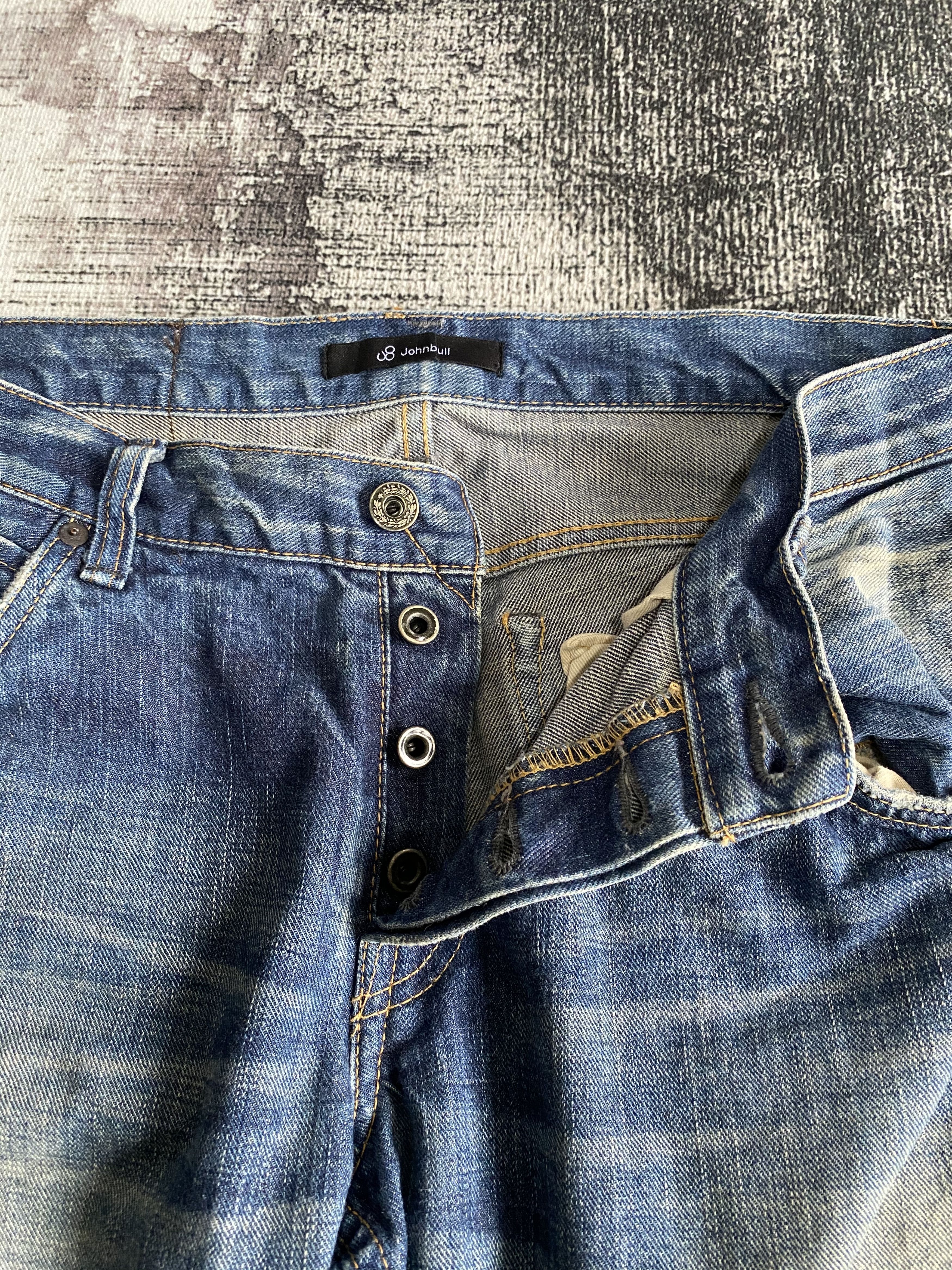 Johnbull Vintage Johnbull Redline Selvedge Splash Distressed Denim Size US 32 / EU 48 - 10 Thumbnail