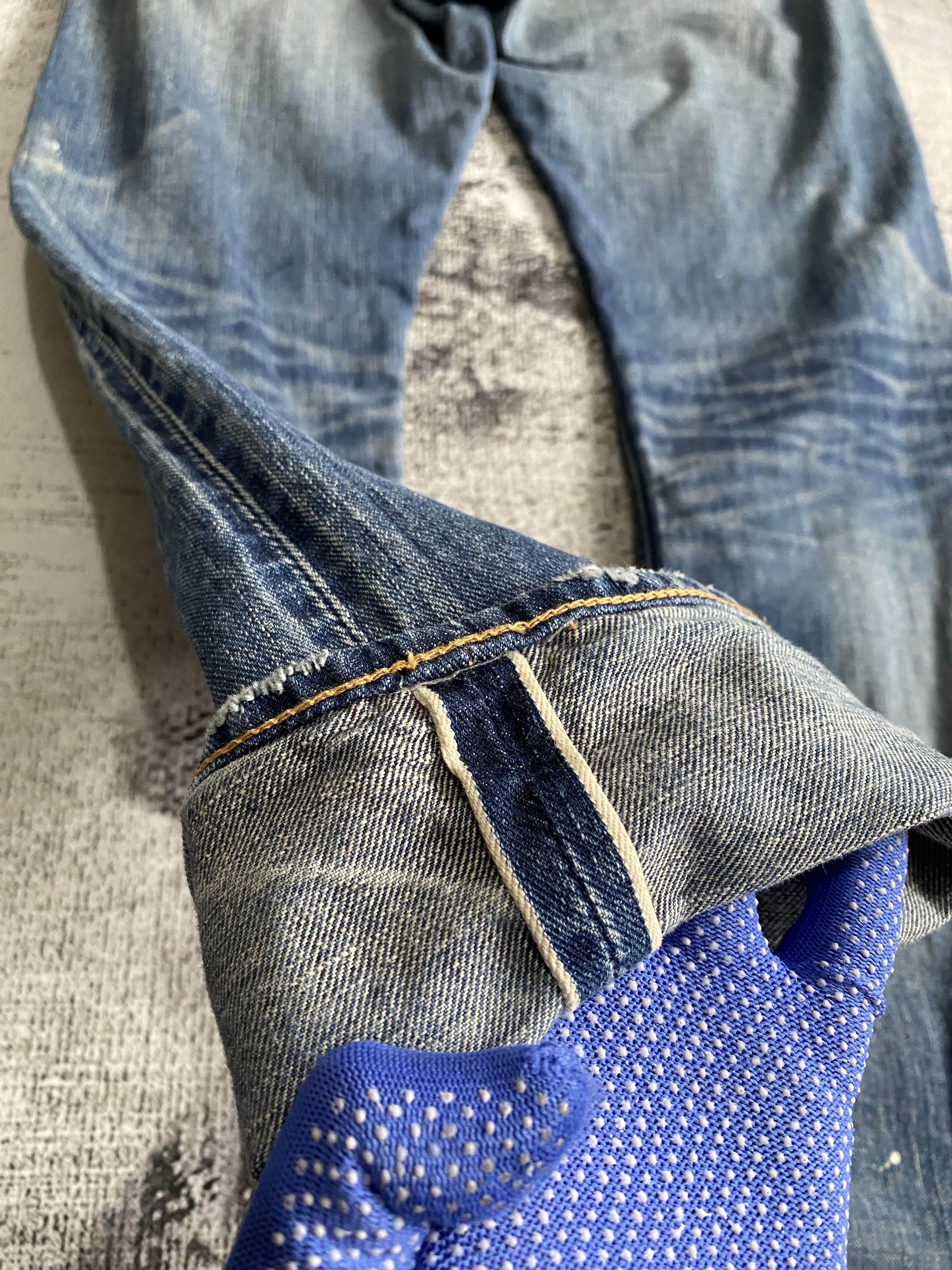 Johnbull Vintage Johnbull Redline Selvedge Splash Distressed Denim Size US 32 / EU 48 - 17 Thumbnail