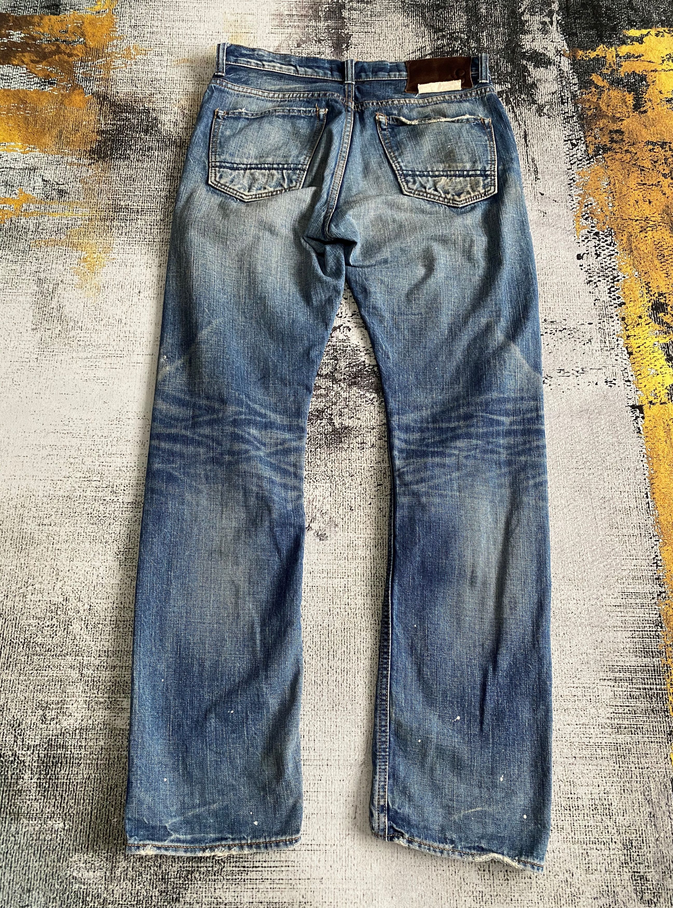 Johnbull Vintage Johnbull Redline Selvedge Splash Distressed Denim Size US 32 / EU 48 - 13 Thumbnail