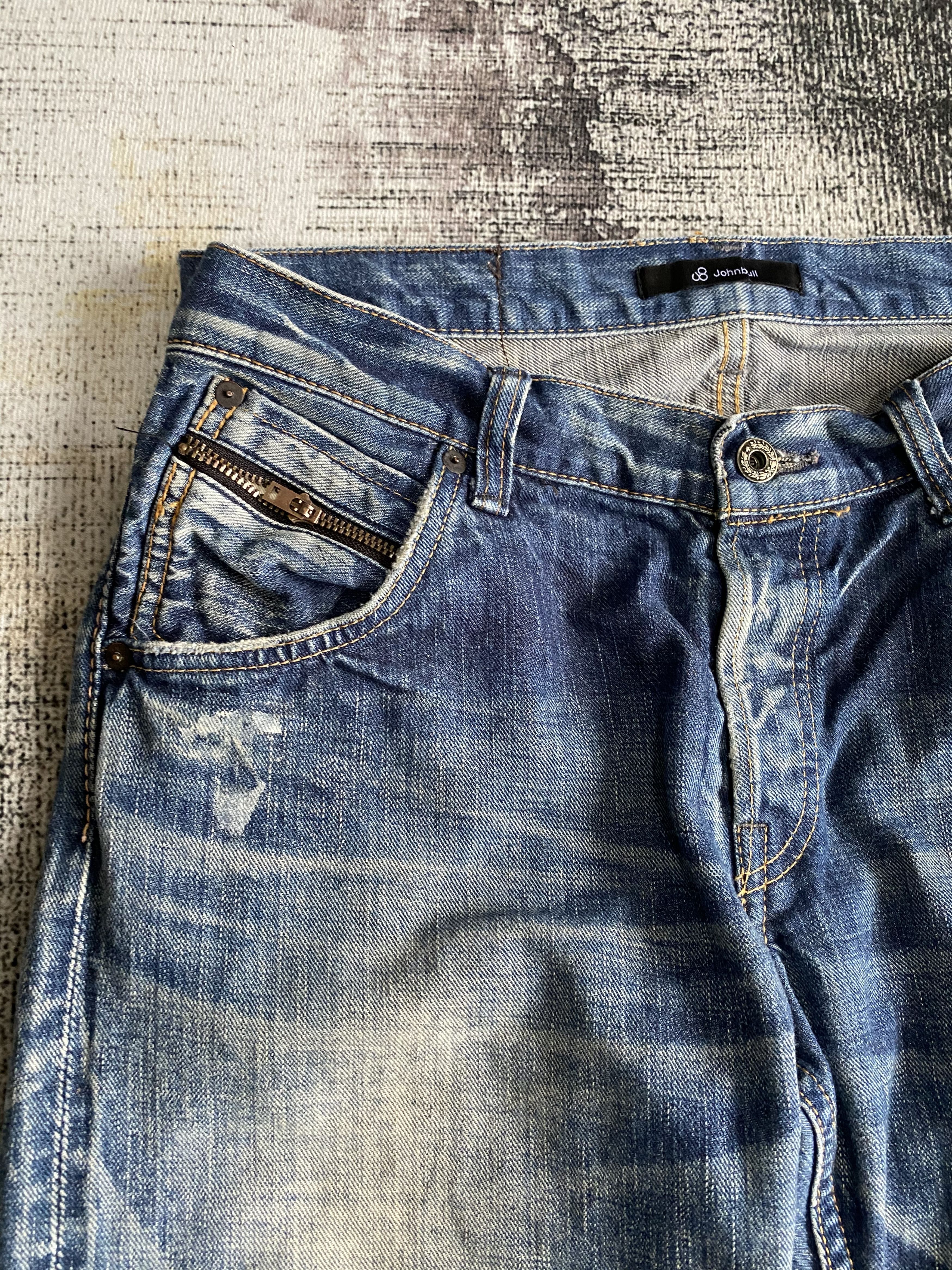 Johnbull Vintage Johnbull Redline Selvedge Splash Distressed Denim Size US 32 / EU 48 - 8 Thumbnail