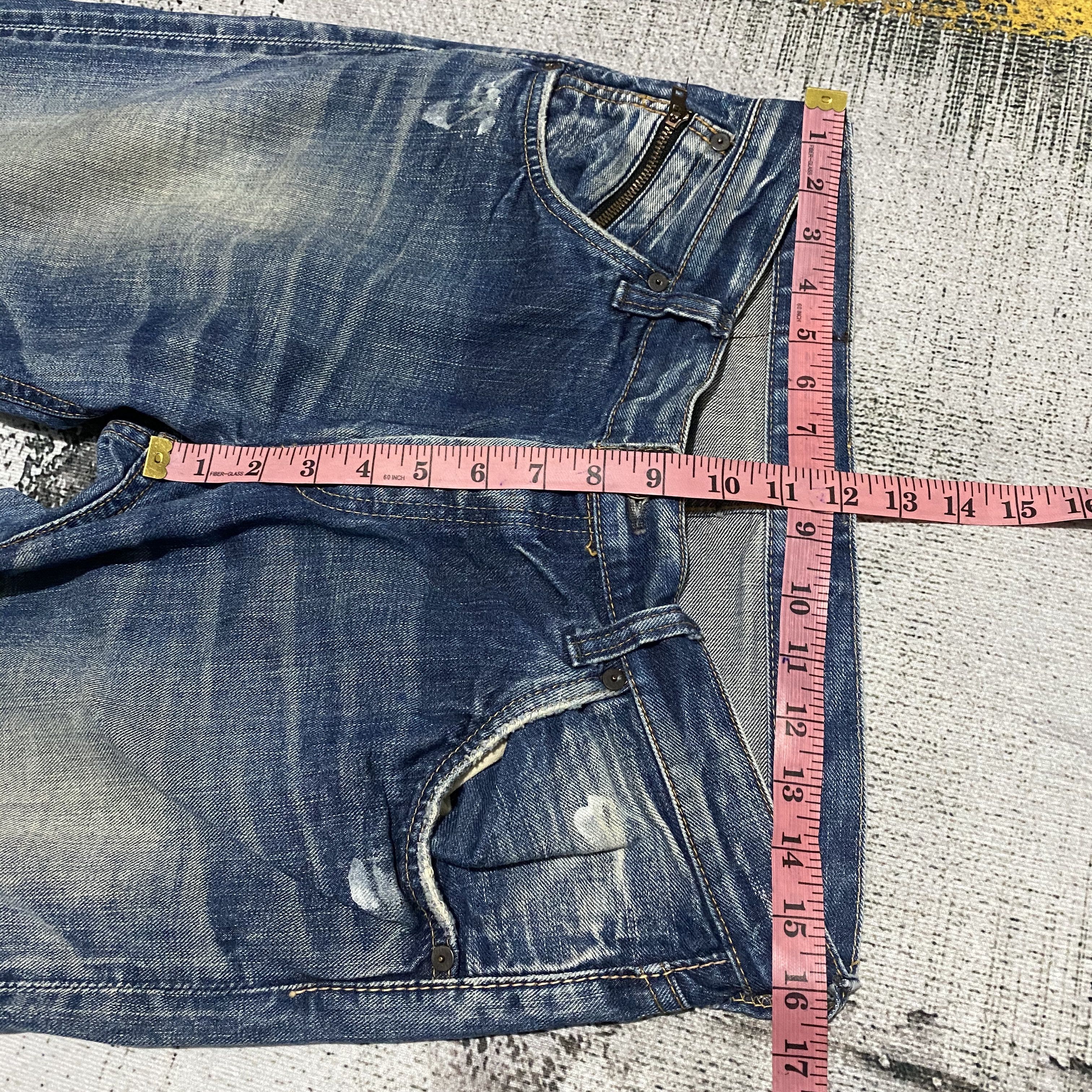 Johnbull Vintage Johnbull Redline Selvedge Splash Distressed Denim Size US 32 / EU 48 - 18 Thumbnail