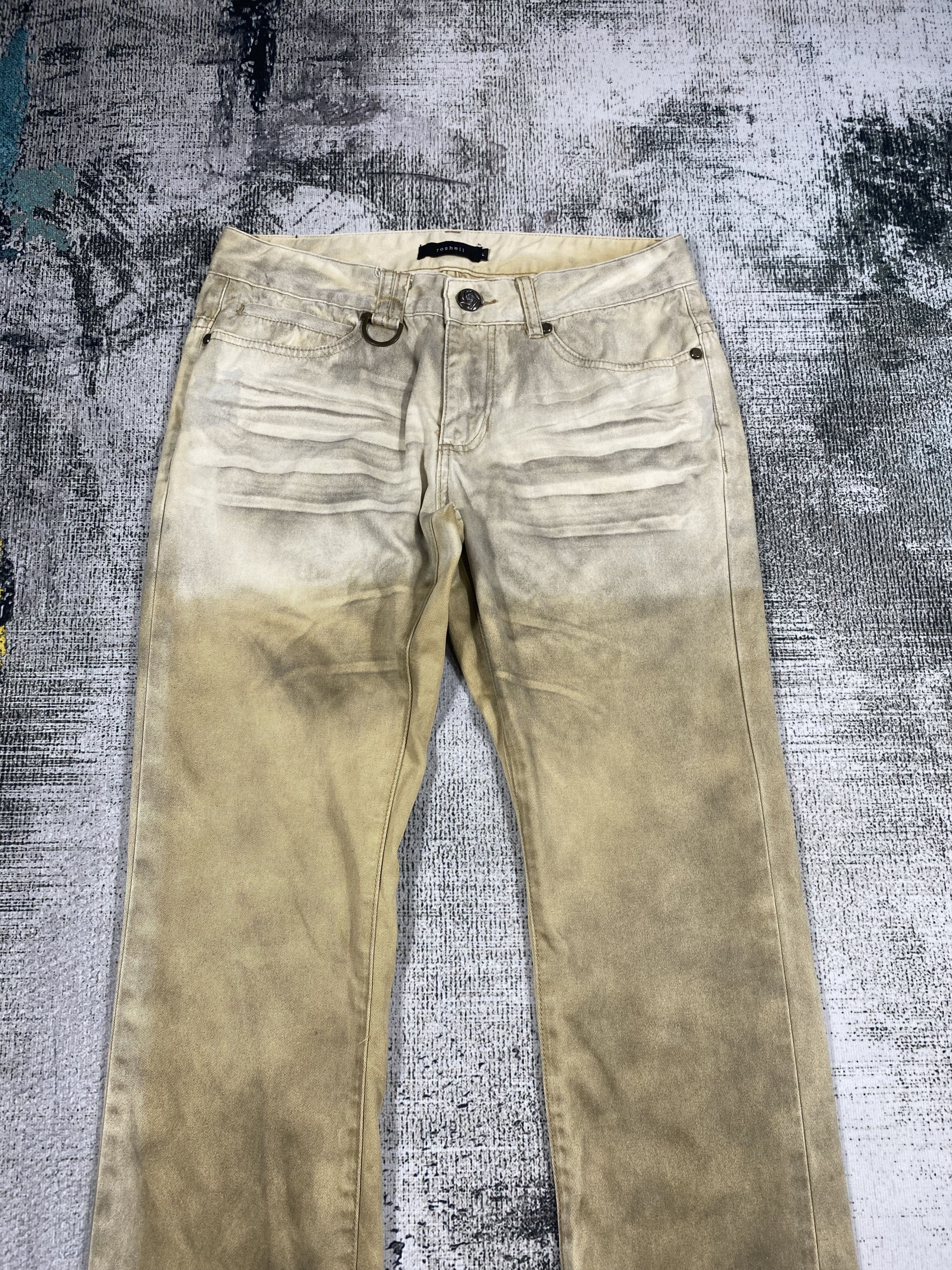 Japanese Brand RARE🔥Japanese Roshell Rusty Washed Distressed Denim Size US 30 / EU 46 - 3 Thumbnail