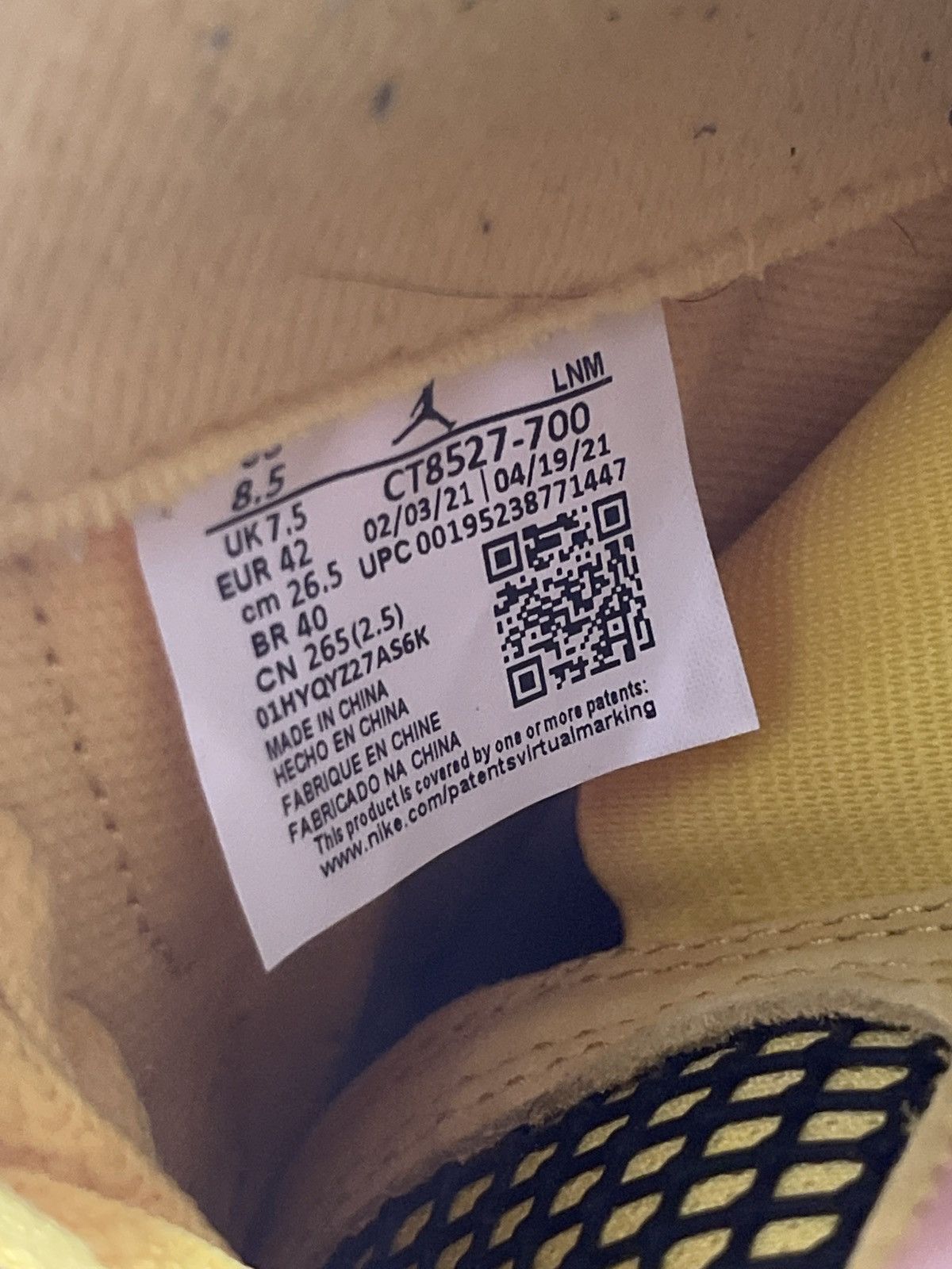 Jordan Brand Jordan 4 lightning Size US 8.5 / EU 41-42 - 7 Thumbnail