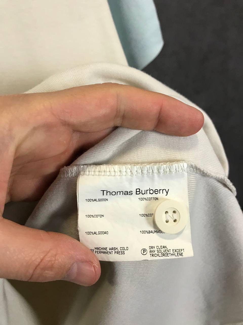Burberry Thomas Burberry vintage designer polo tee Size US L / EU 52-54 / 3 - 6 Thumbnail