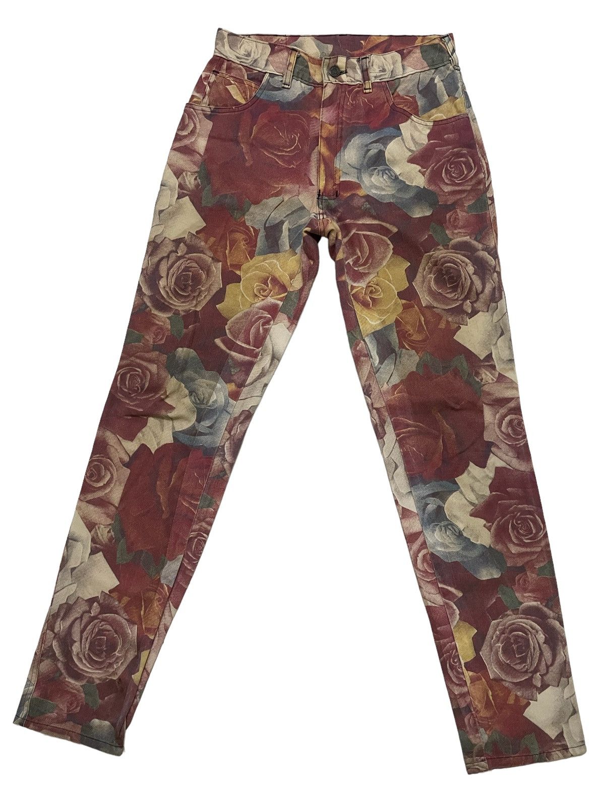Vintage Modzart Over Print Rose Pants