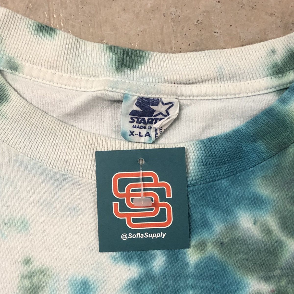 MLB × Starter × Vintage Vintage Florida Marlins 1997 World Series Tie Dye Tee Size US XL / EU 56 / 4 - 3 Thumbnail