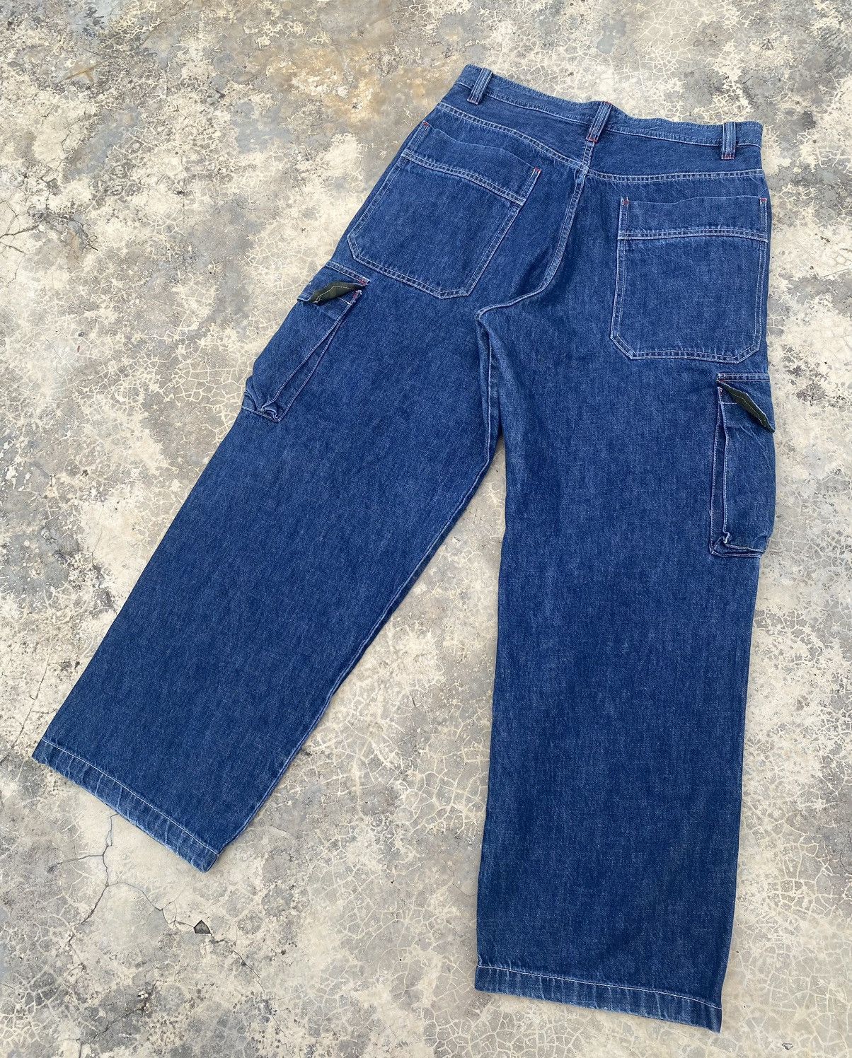 Japanese Brand Vintage Piko Denim Cargo Pant Size US 33 - 3 Thumbnail