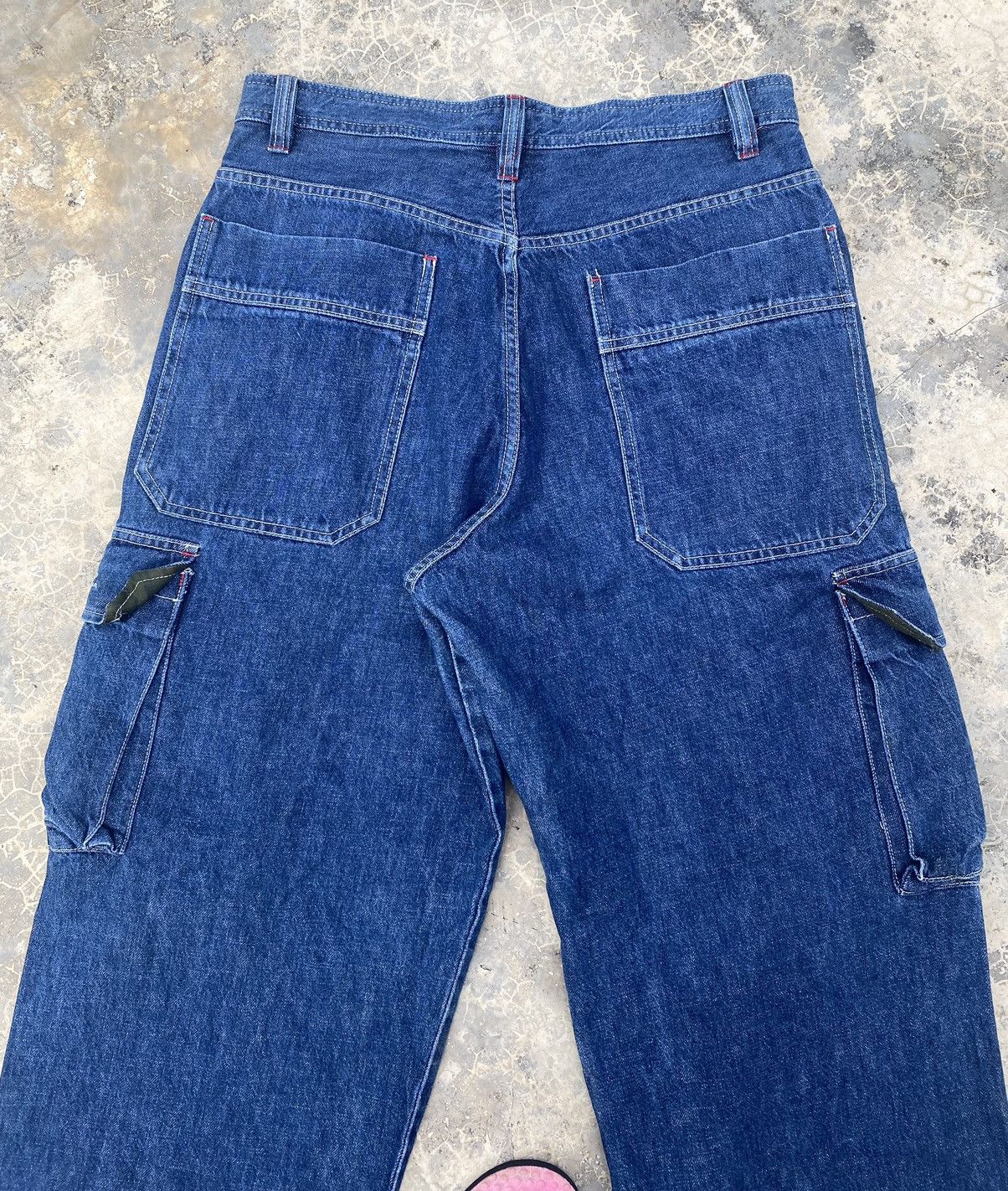Japanese Brand Vintage Piko Denim Cargo Pant Size US 33 - 4 Thumbnail