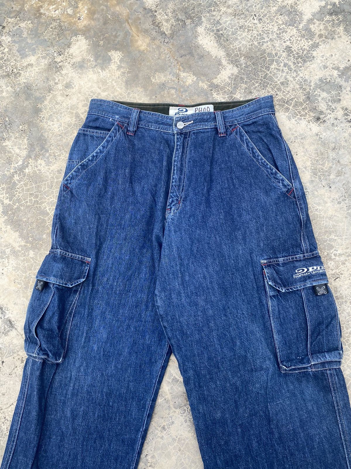 Japanese Brand Vintage Piko Denim Cargo Pant Size US 33 - 2 Thumbnail