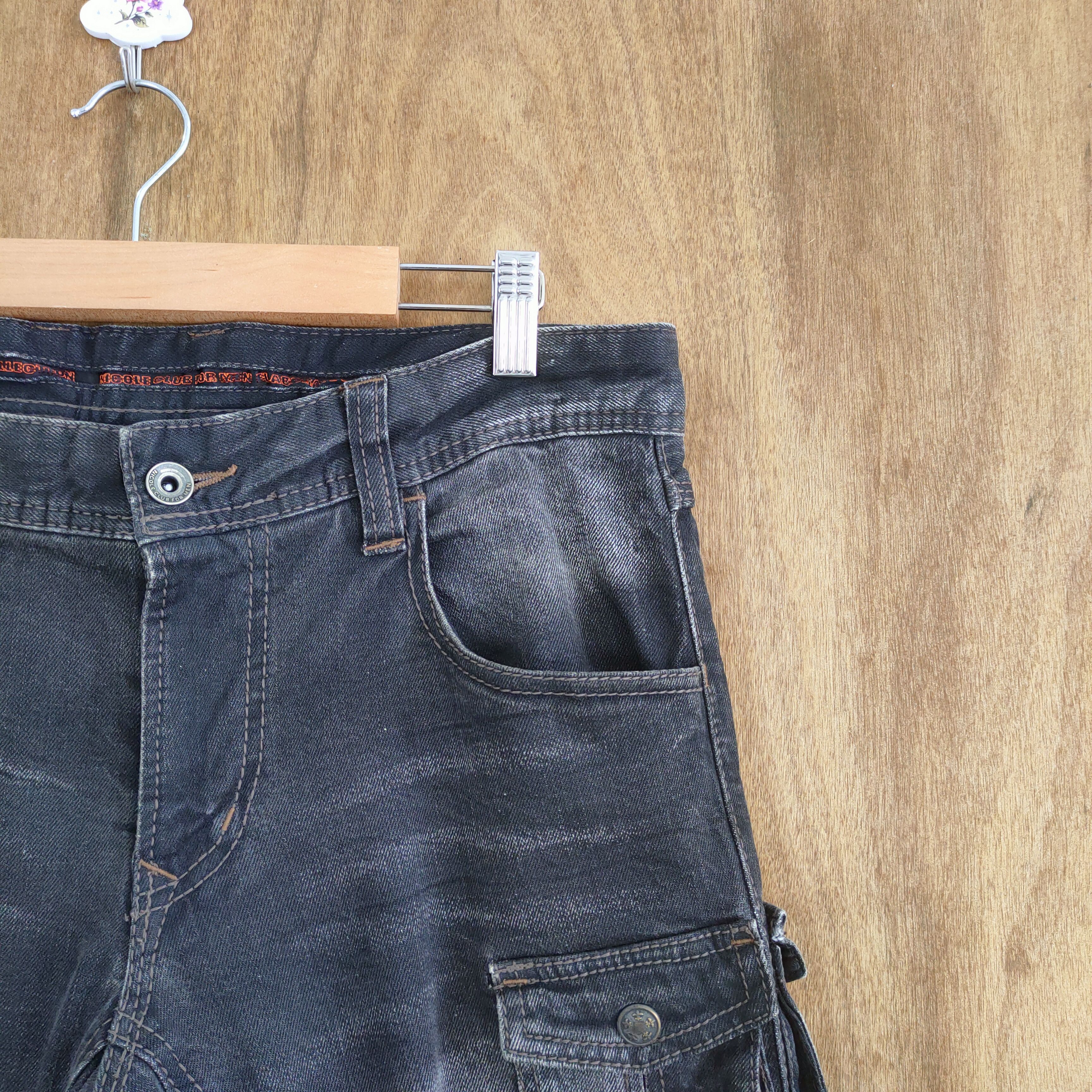 Japanese Brand 10 POCKET NICOLE CLUB DISTRESSED KNEE CARGO PANTS Size US 32 / EU 48 - 6 Thumbnail