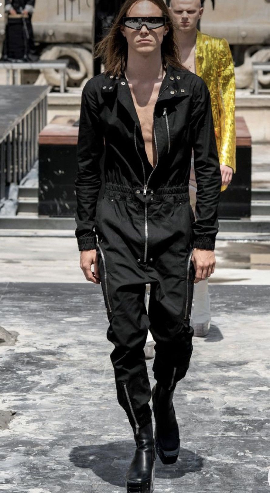 Rick Owens FW22 'Strobe' Bauhaus Larry Flightsuit size 52 | Grailed